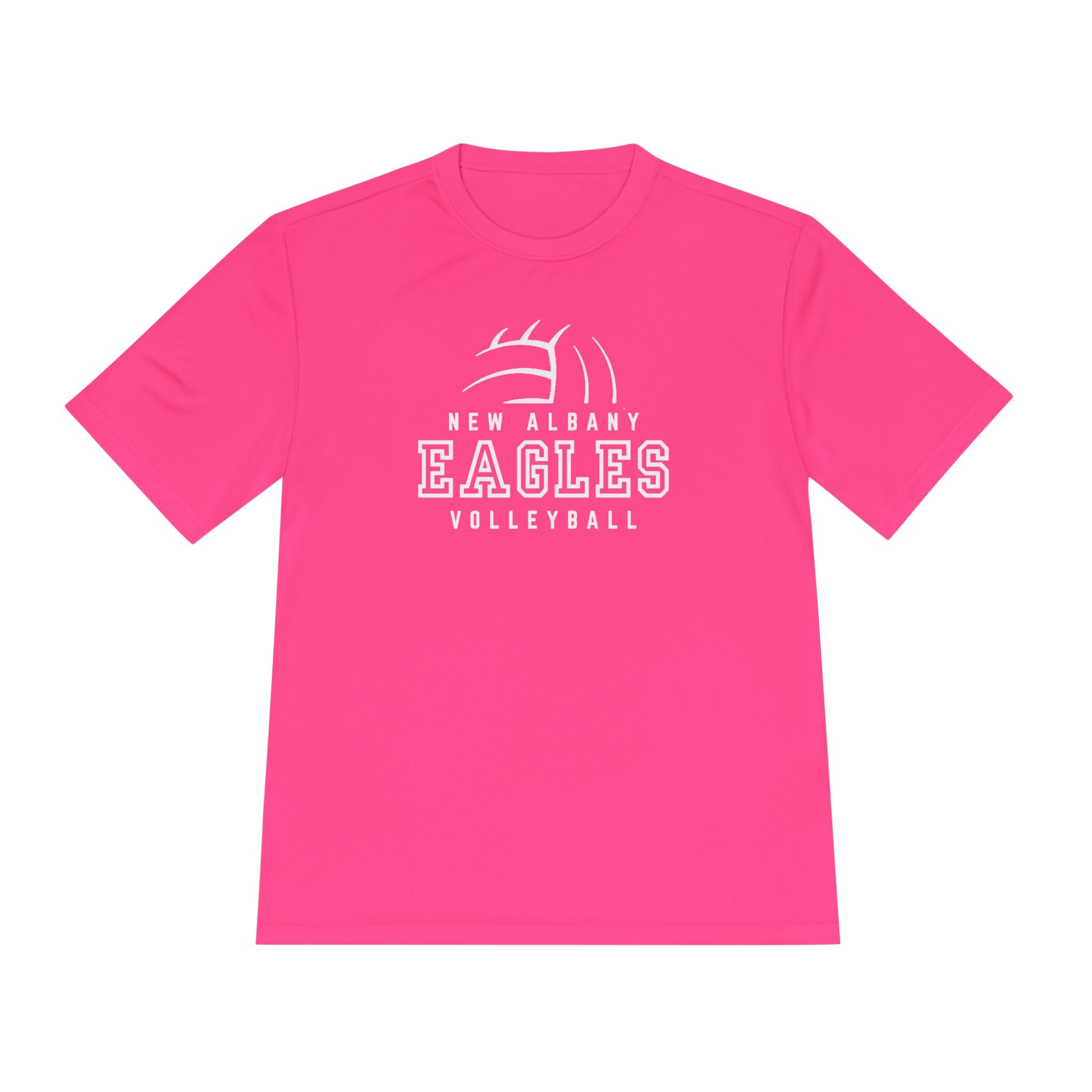 Adult Unisex New Albany Eagles Victory Volleyball Graphic Sport-Tek Competitor Performance Tee