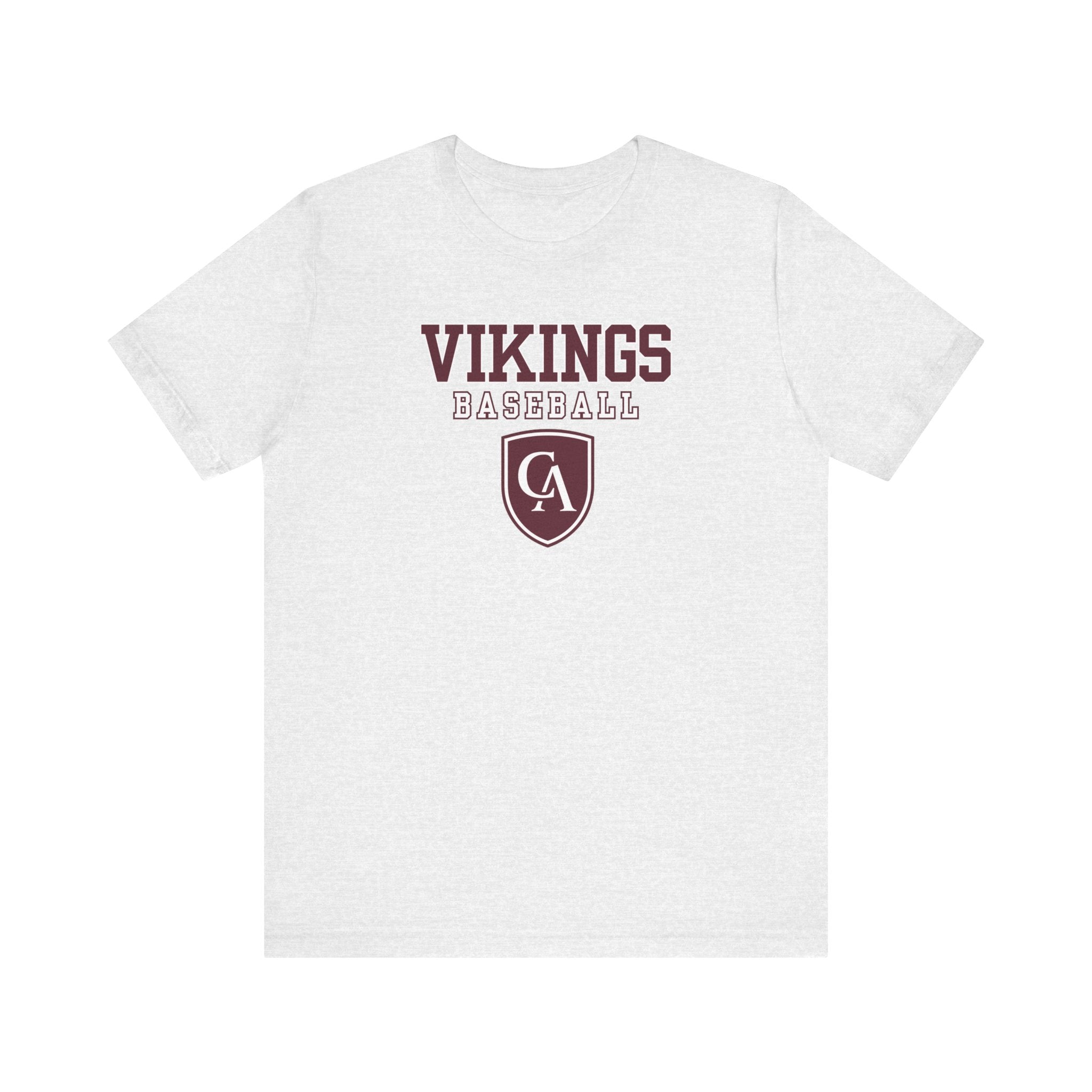 Adult Unisex Columbus Academy Vikings Baseball Graphic Short Sleeve Bella + Canvas Soft Tee