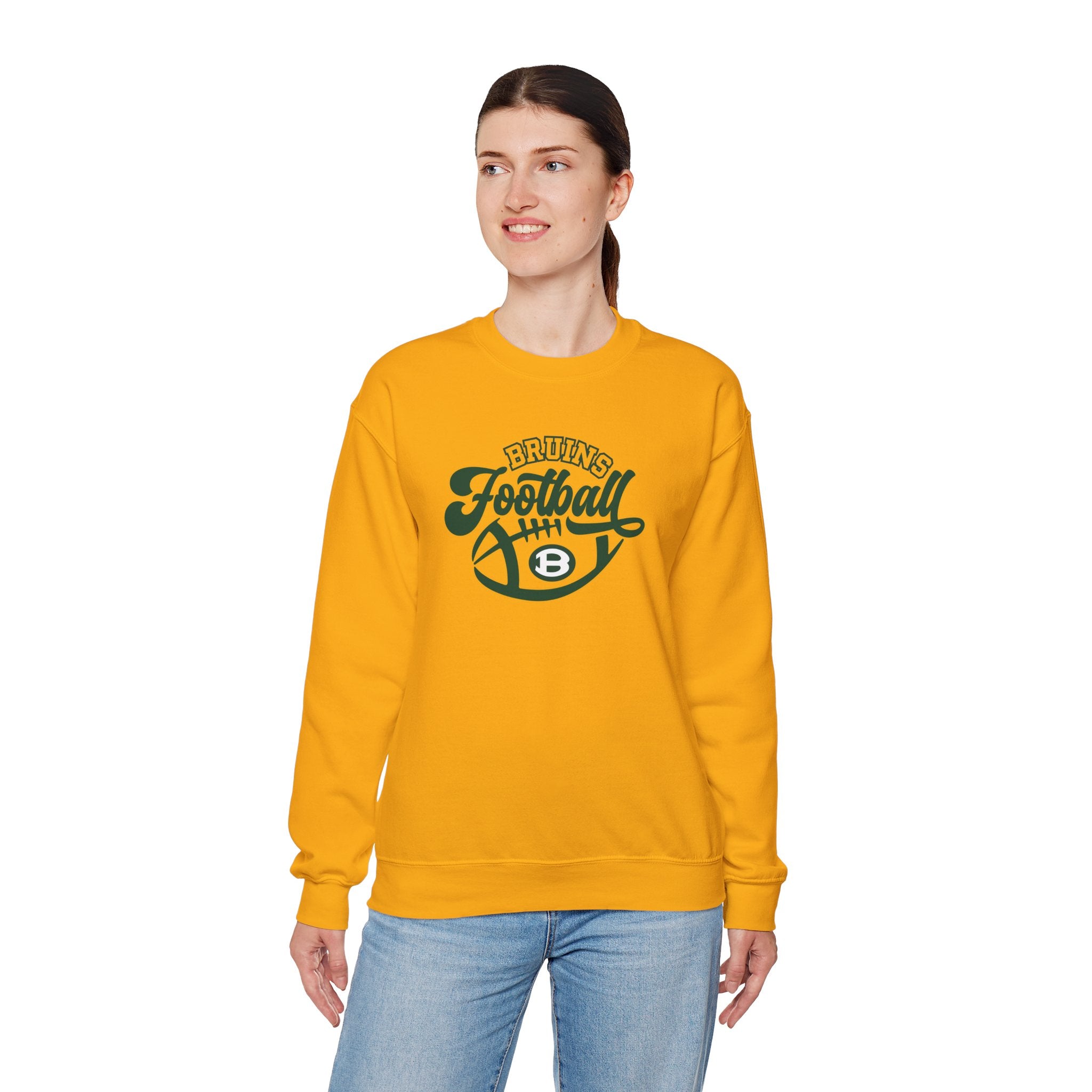 Adult Unisex Bruin Script Football Graphic Sweatshirt