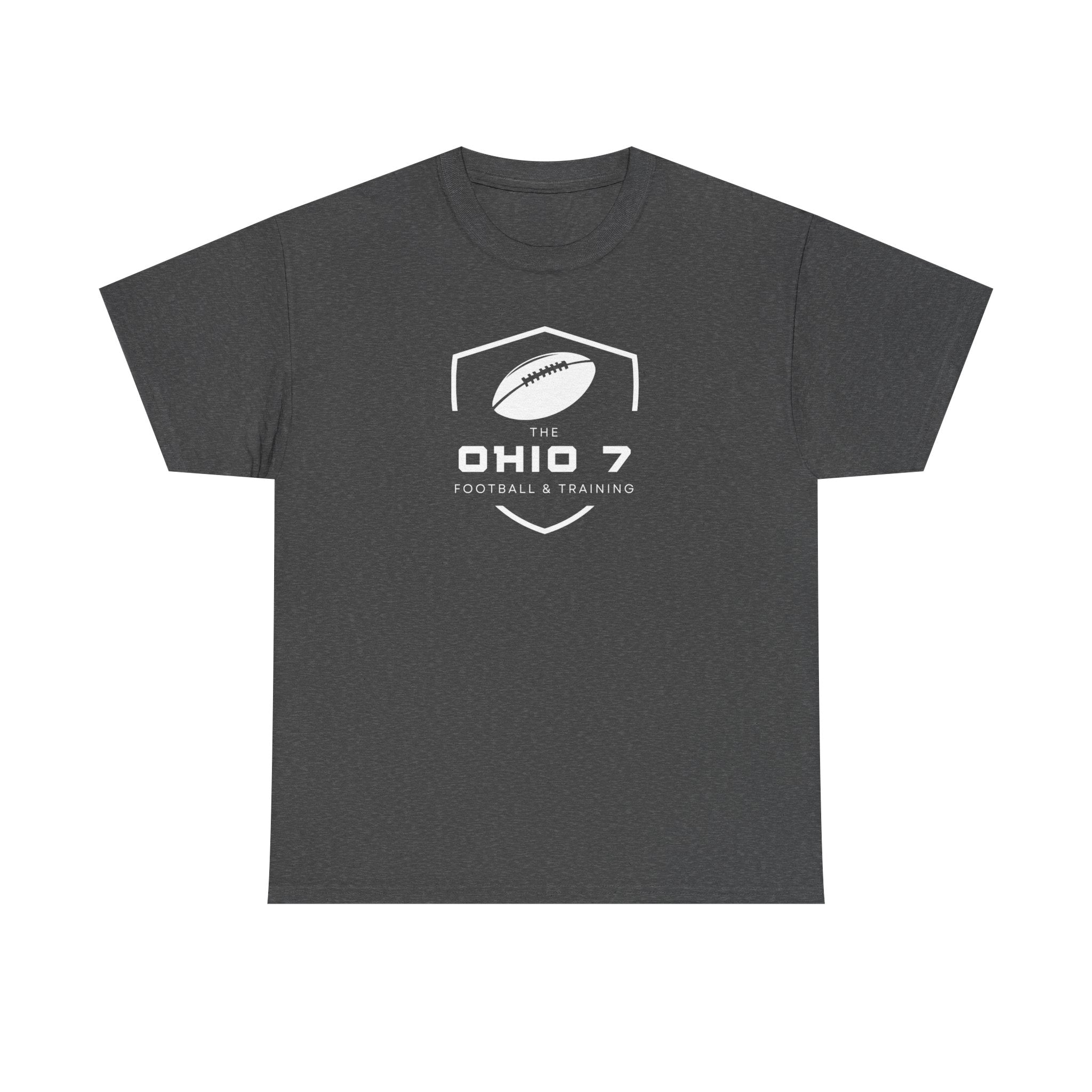 Adult Unisex The Ohio 7 White Logo Short Sleeve Gildan Heavy Tee
