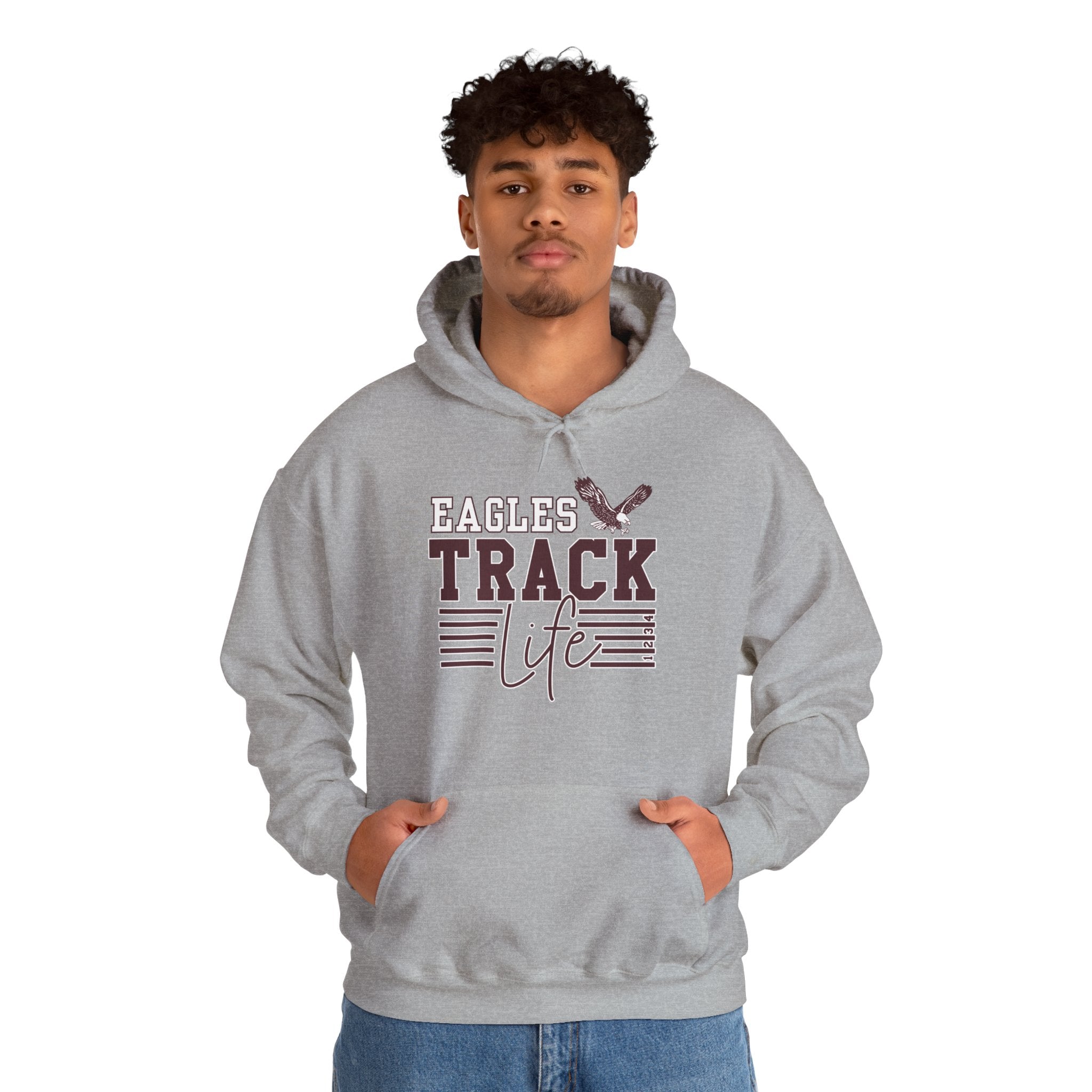 Adult Unisex Eagles Track Life Graphic Hoodie