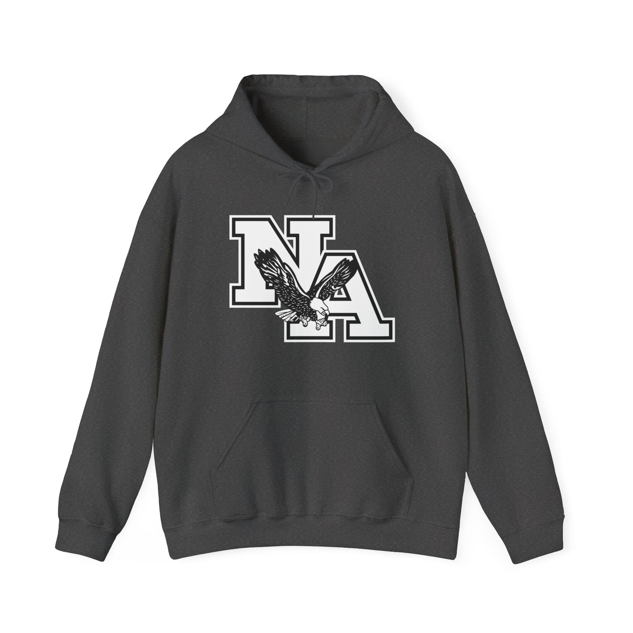 Adult Unisex White/Black Classic NA Logo Graphic Hoodie