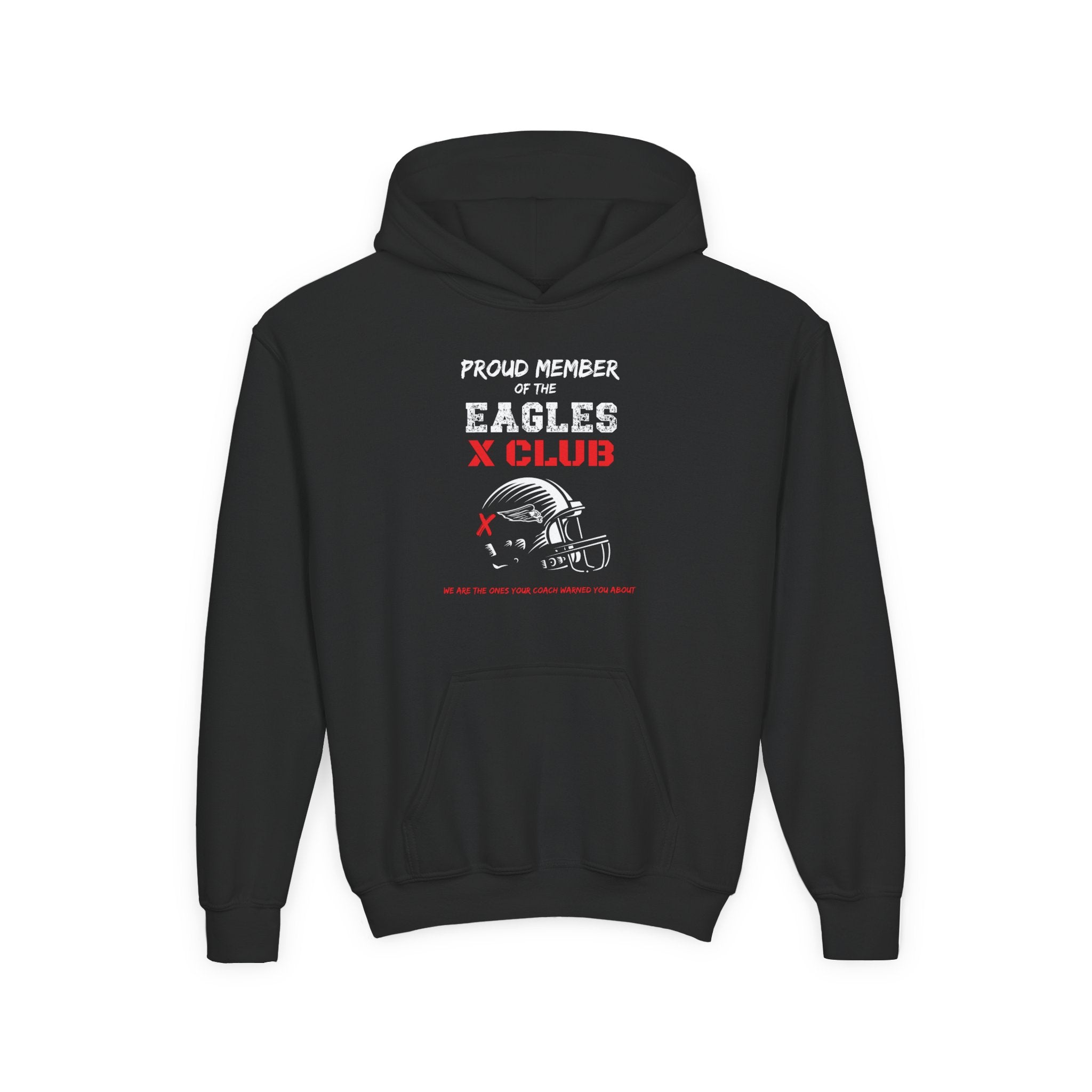 Youth Eagles Red X Club GraphicHoodie