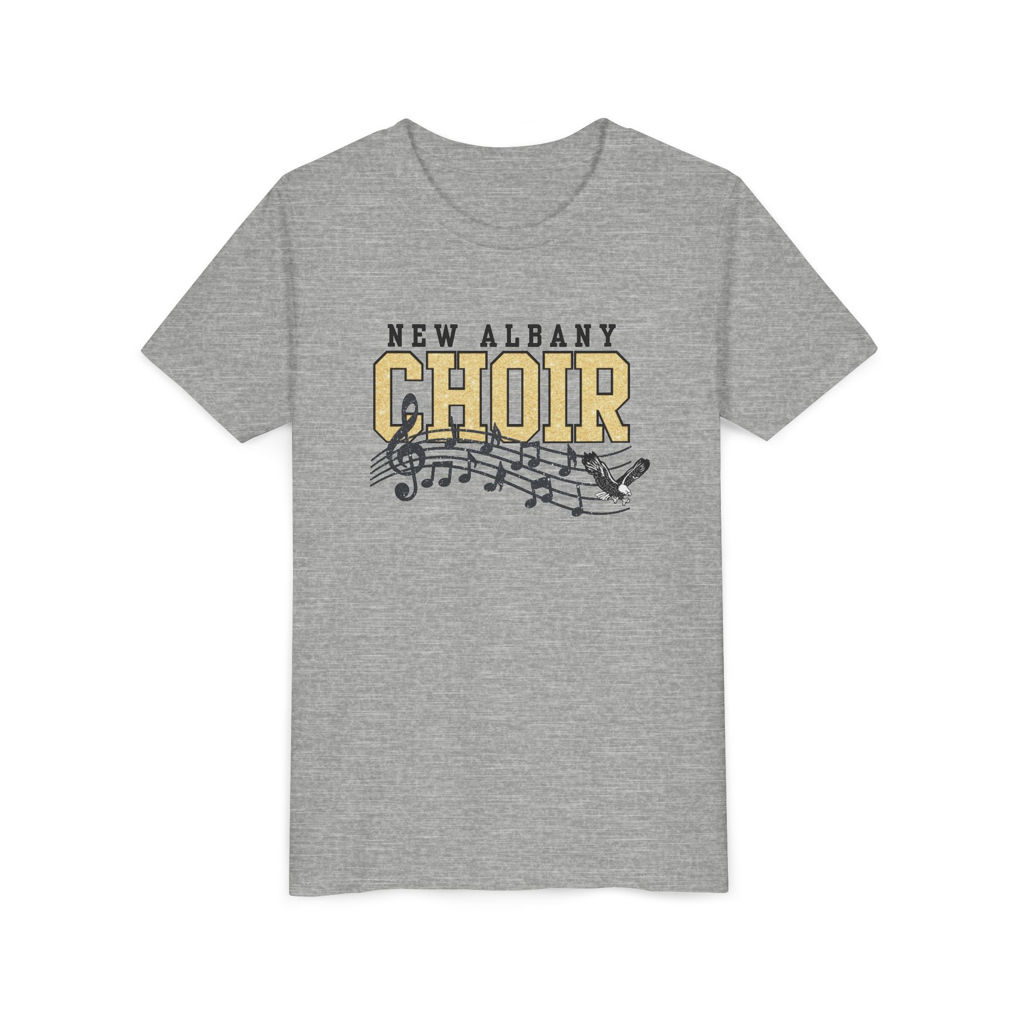 Youth New Albany Choir Digital Glitter Graphic Short Sleeve Soft Tee