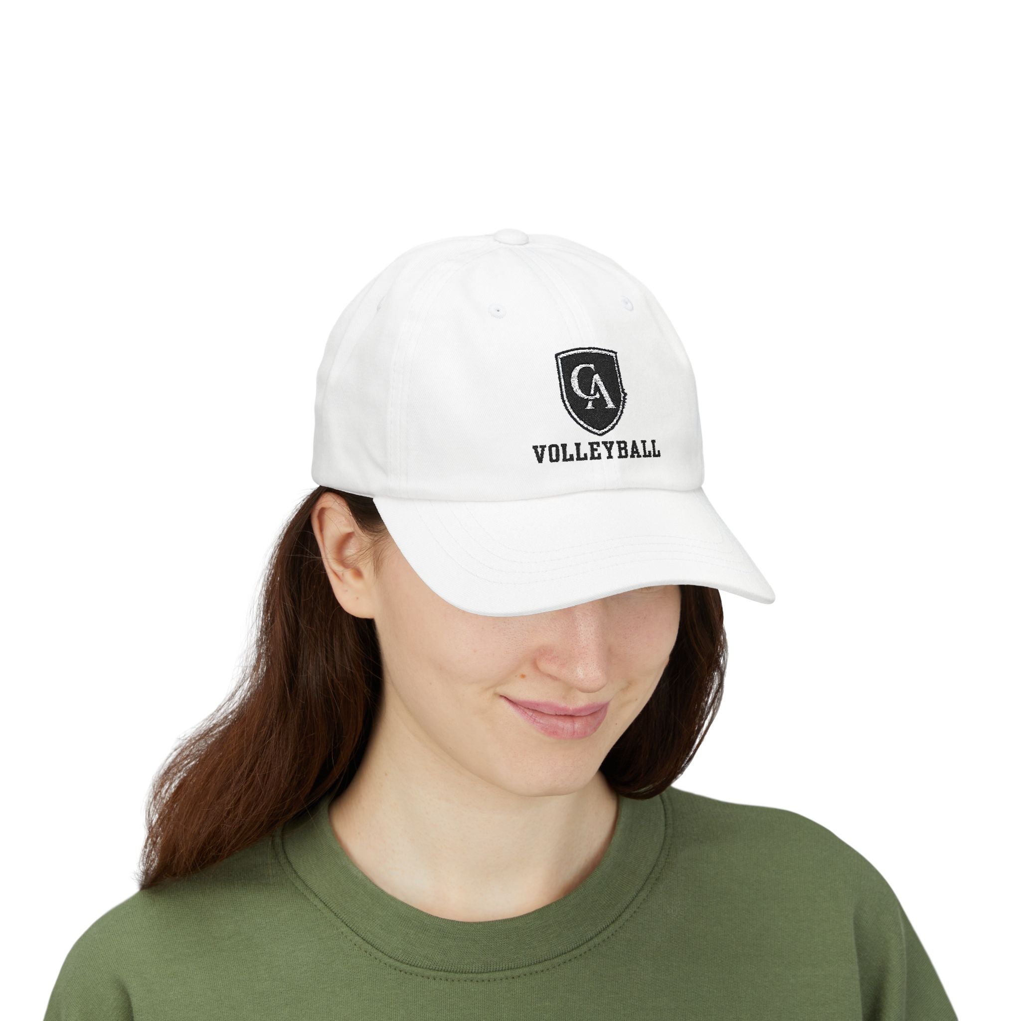 Adult Unisex Columbus Academy Vikings Volleyball Embroidered Logo Dad Cap