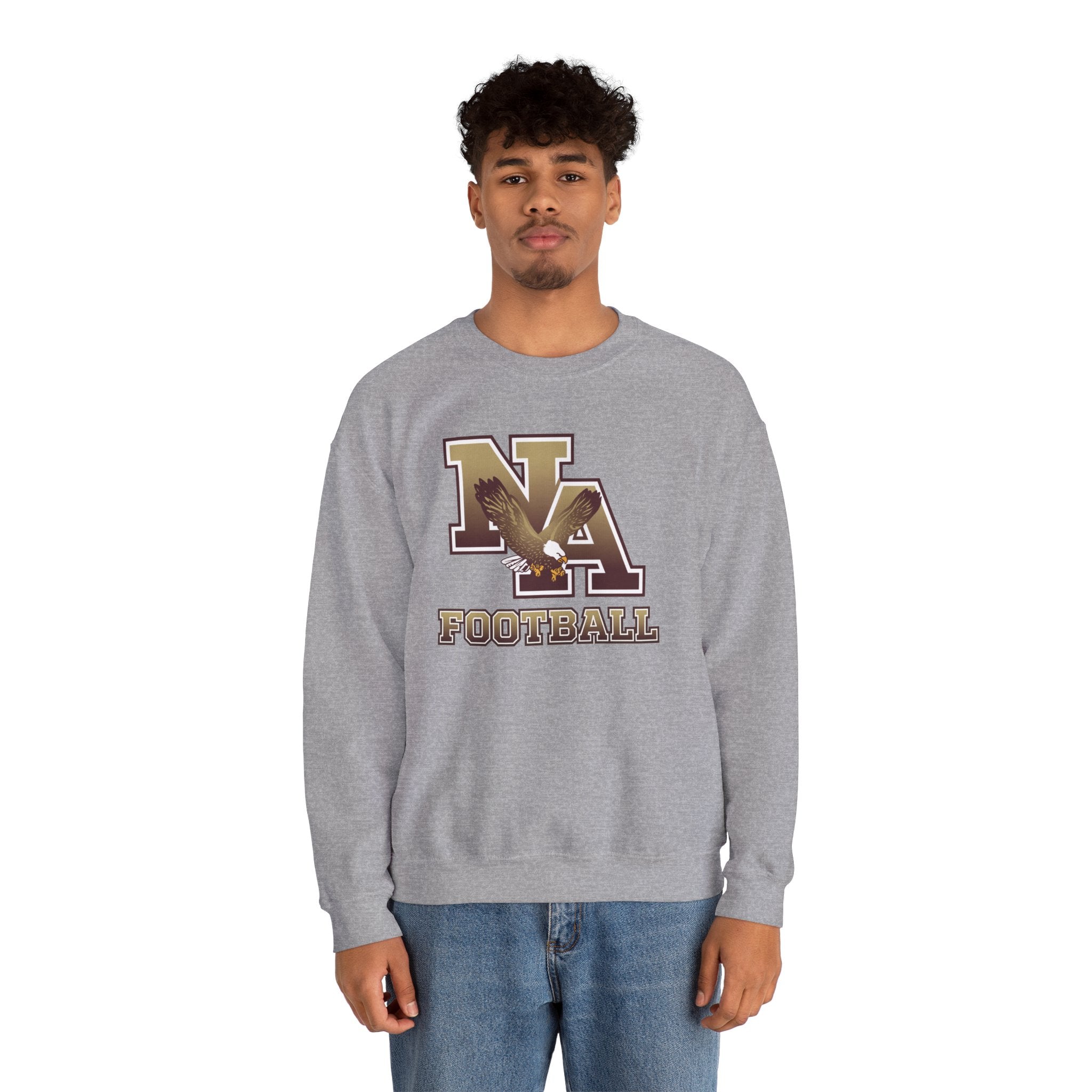 Adult Unisex New Albany Ombre Eagle Logo Graphic Sweatshirt