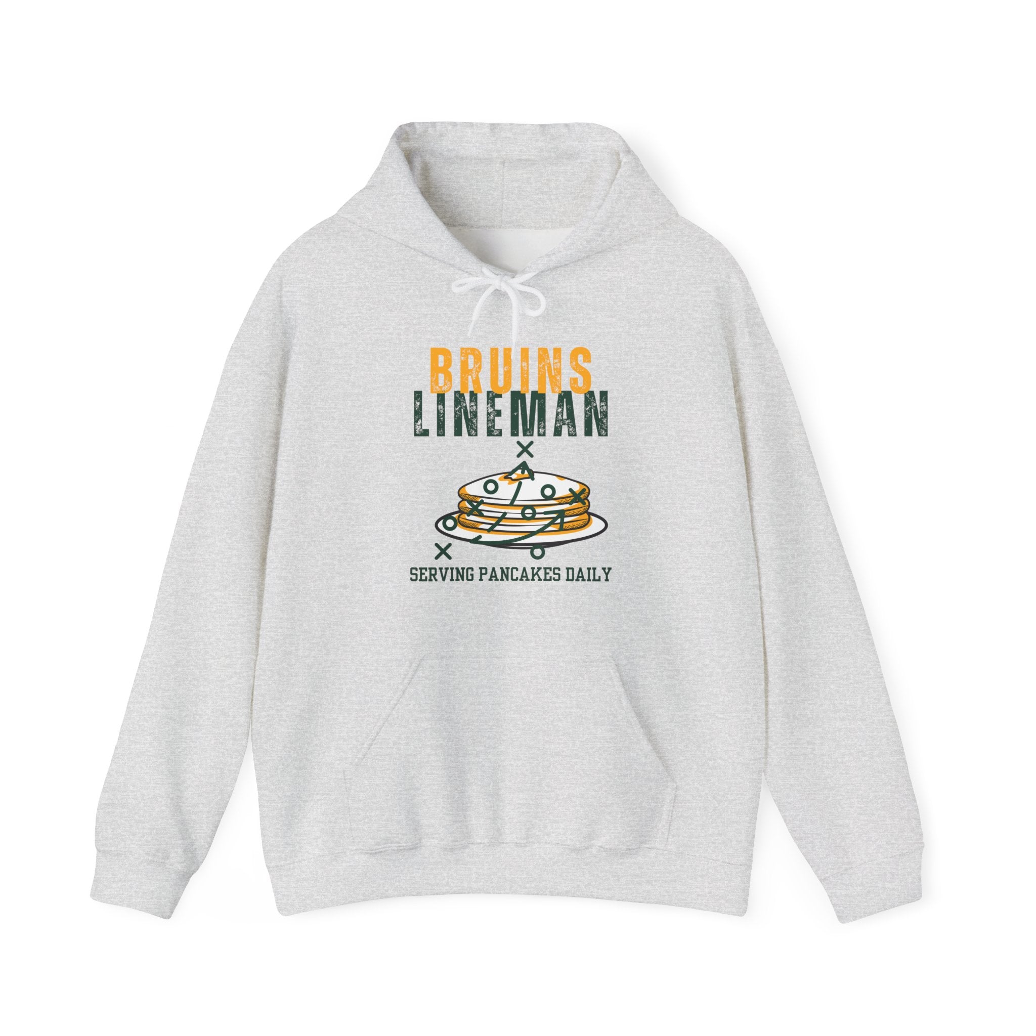 Adult Unisex Bruins Lineman Pancake Graphic Hoodie