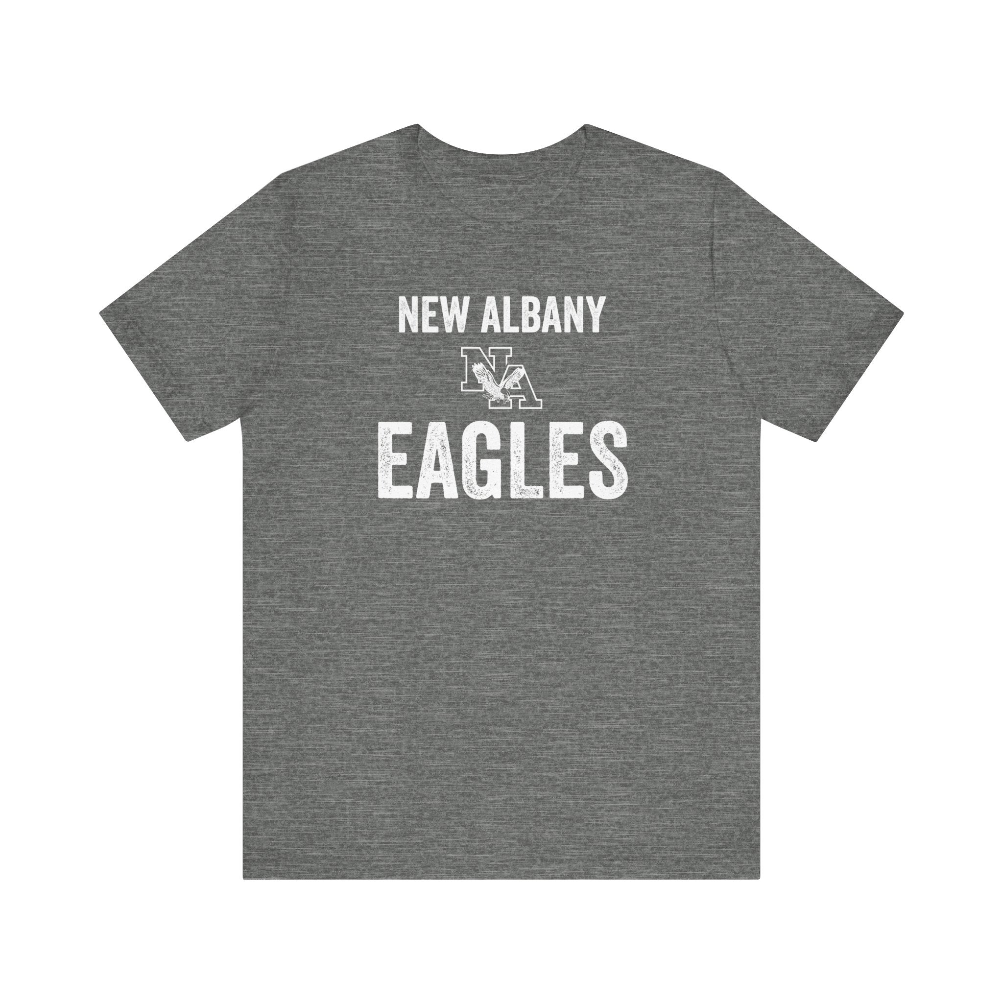 Adult Unisex Vintage Distressed New Albany Eagles Graphic Short Sleeve Soft Tee