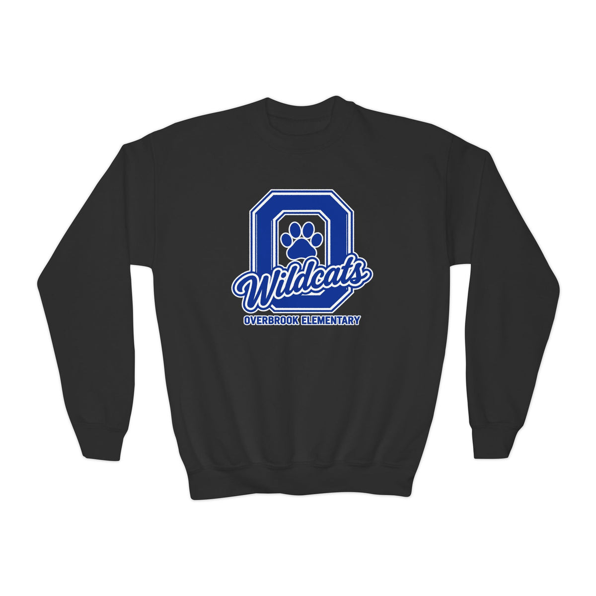 Youth Overbrook Elementary Wildcats Block Letter Graphic Sweatshirt
