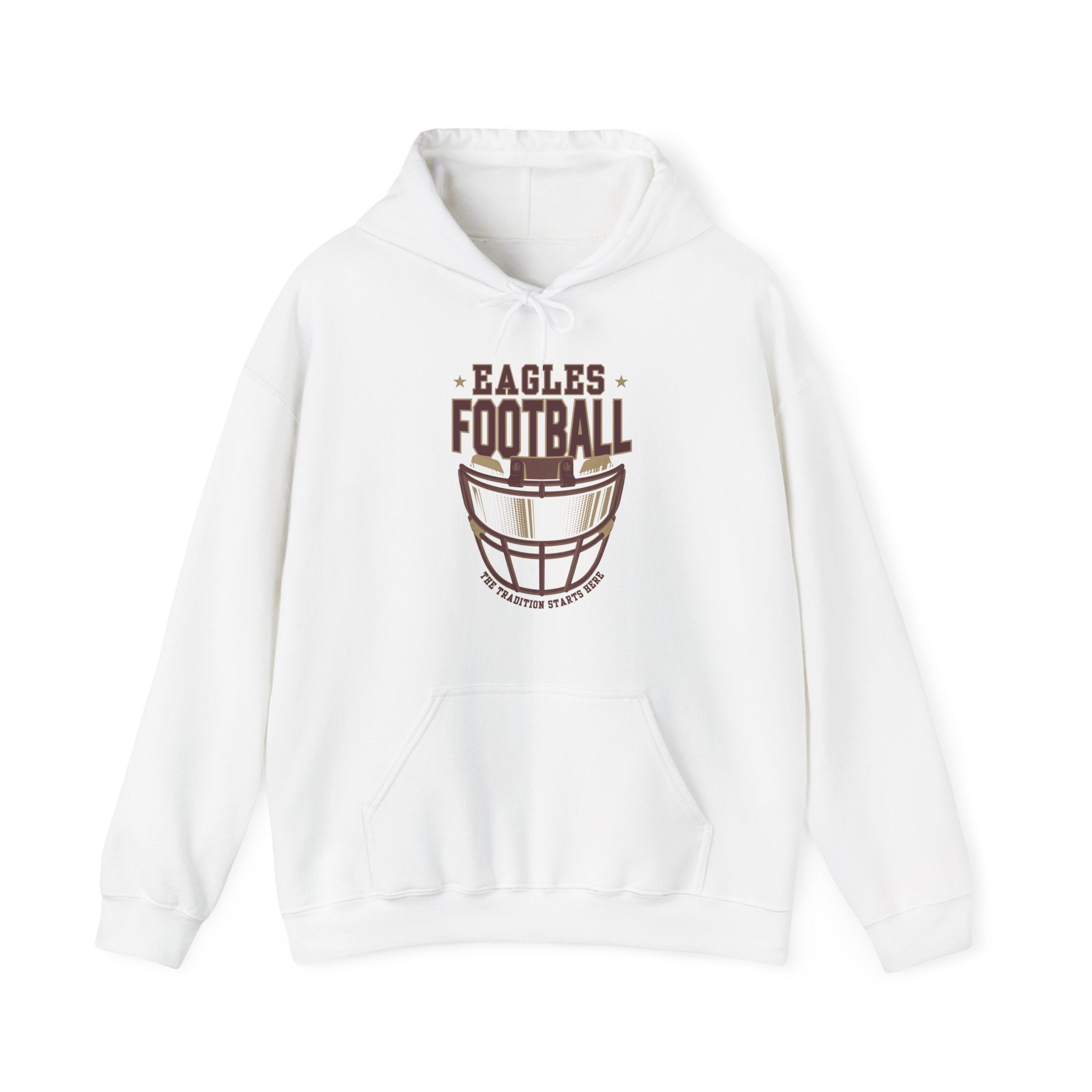 Adult Unisex Eagles Maroon Hype Helmet Graphic Hoodie
