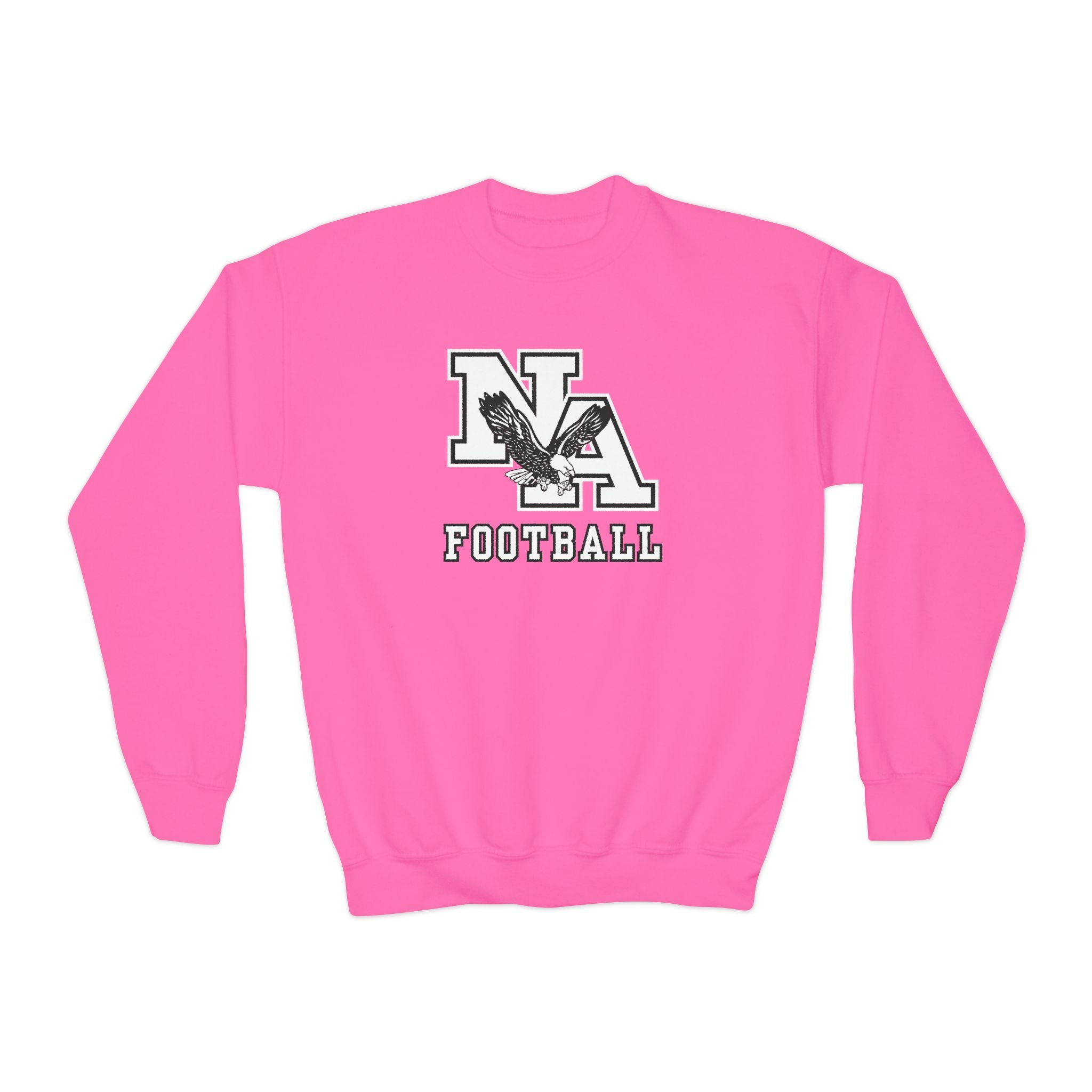 Youth Classic Logo White Football Graphic Sweatshirt