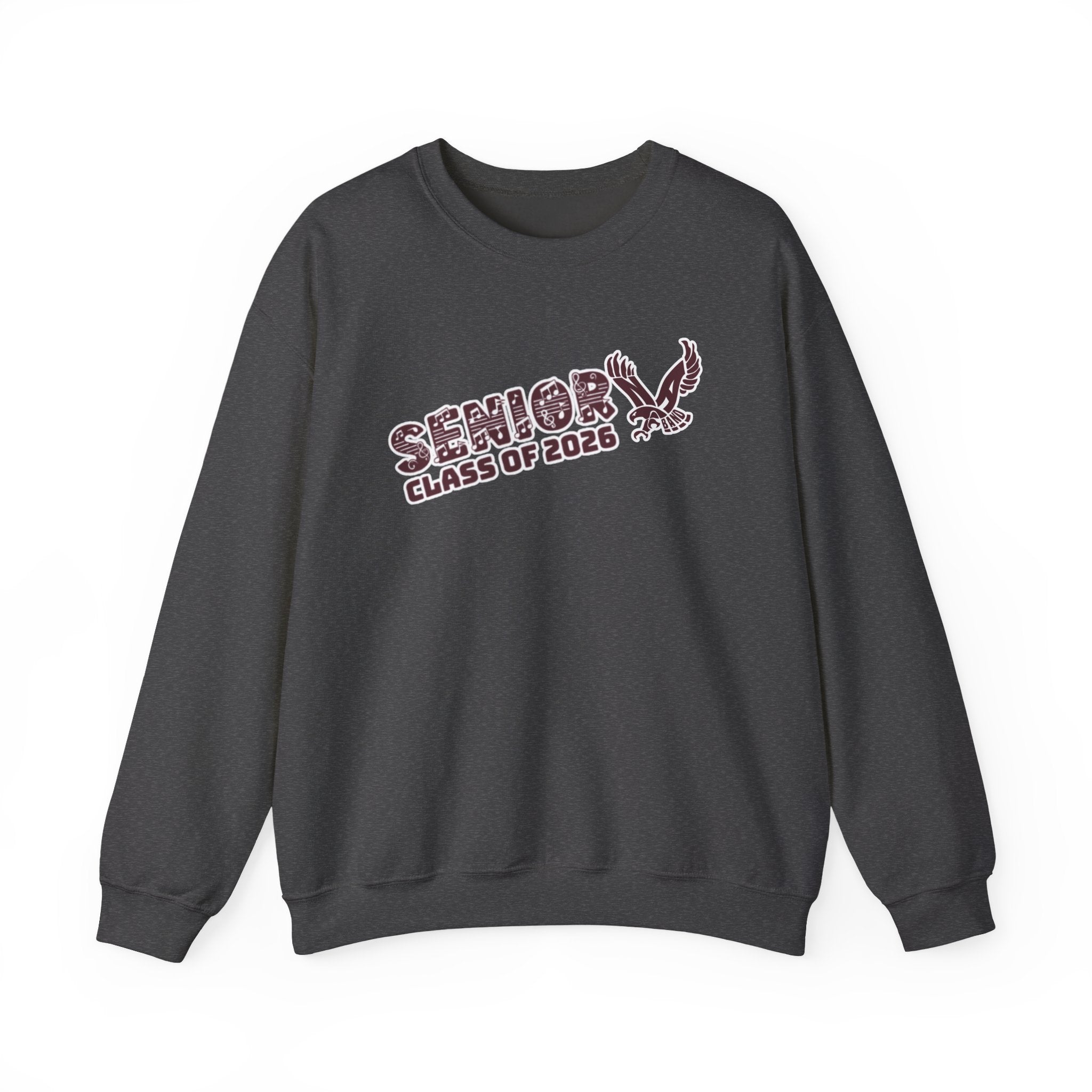 Adult Unisex Class of 2026 Band Eagle Senior Graphic Sweatshirt