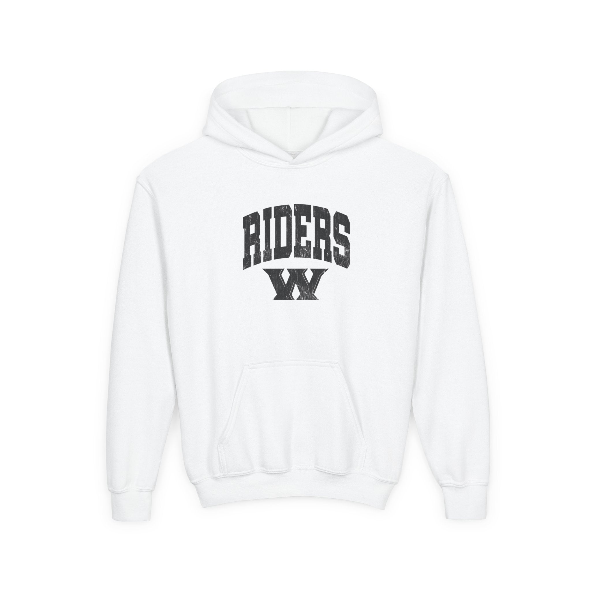 Youth Riders Arch Vintage Distressed W Graphic Hoodie