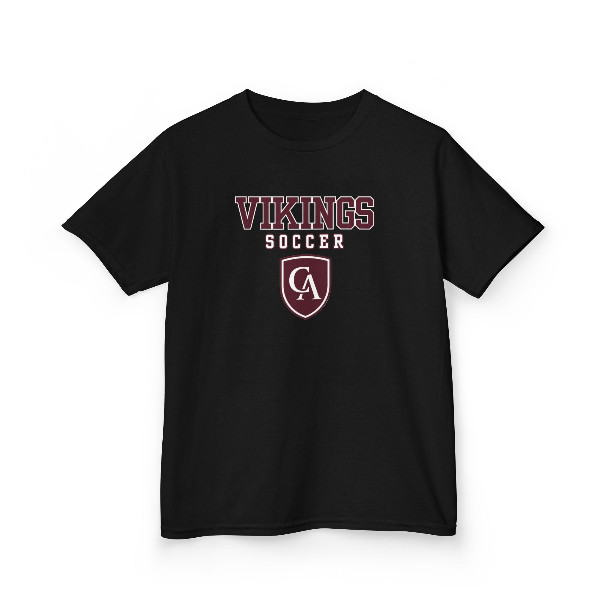 Youth Columbus Academy Vikings Soccer Graphic Short Sleeve Gildan Heavy Tee