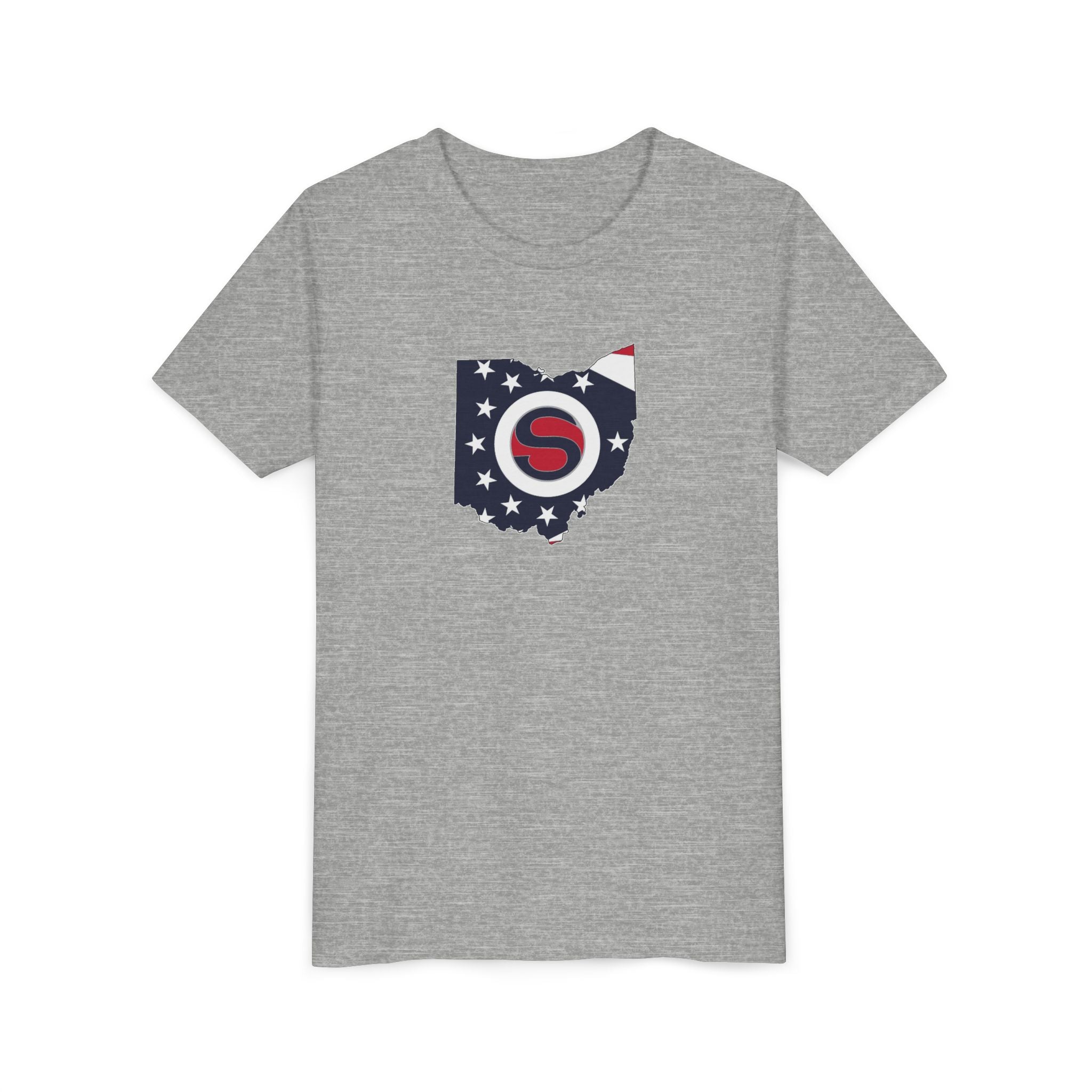 Youth Stingers Softball State Logo Graphic Short Sleeve Bella + Canvas Soft Tee