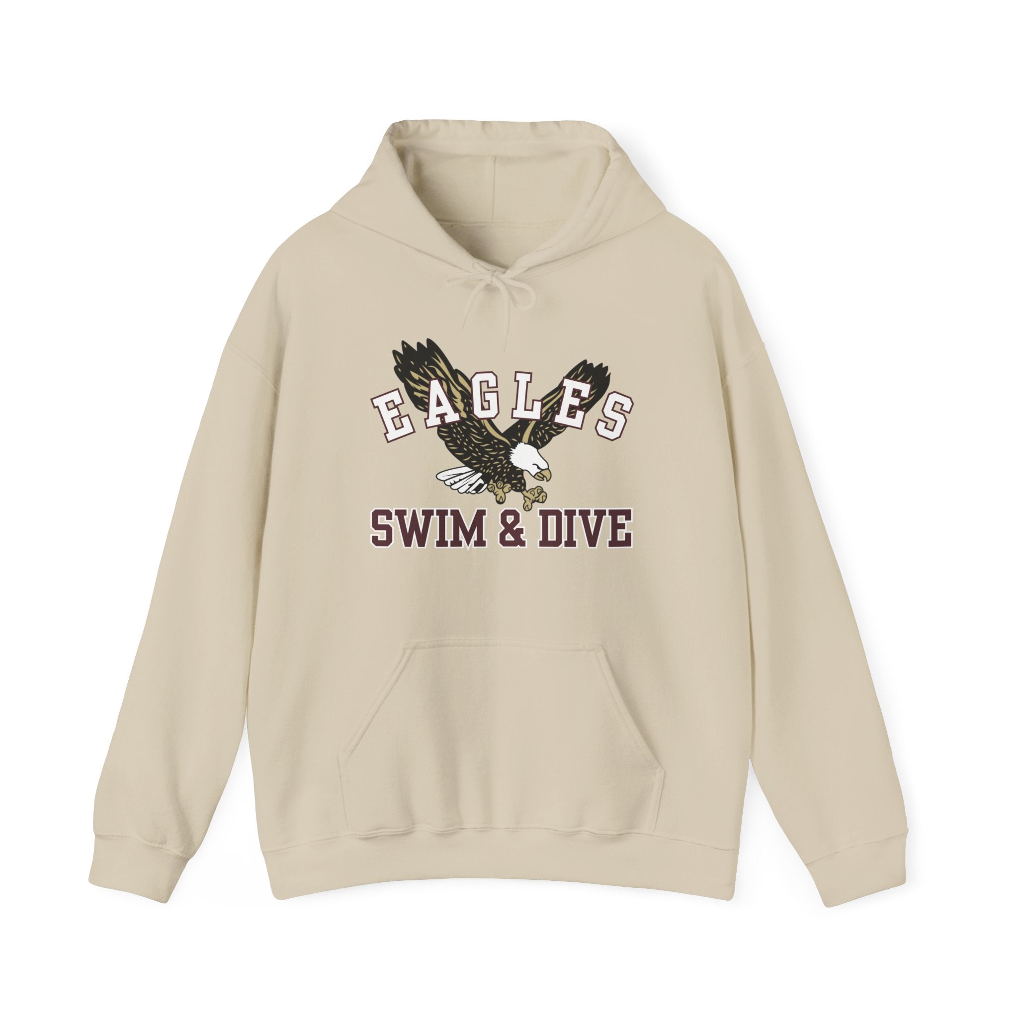 Adult Unisex Swim & Dive Flying Eagle Graphic Hoodie