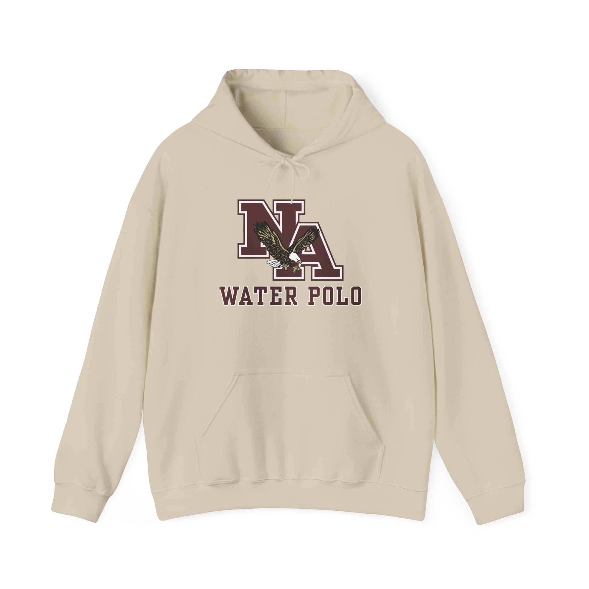 Adult Unisex New Albany Water Polo Classic Maroon Logo Graphic Hoodie