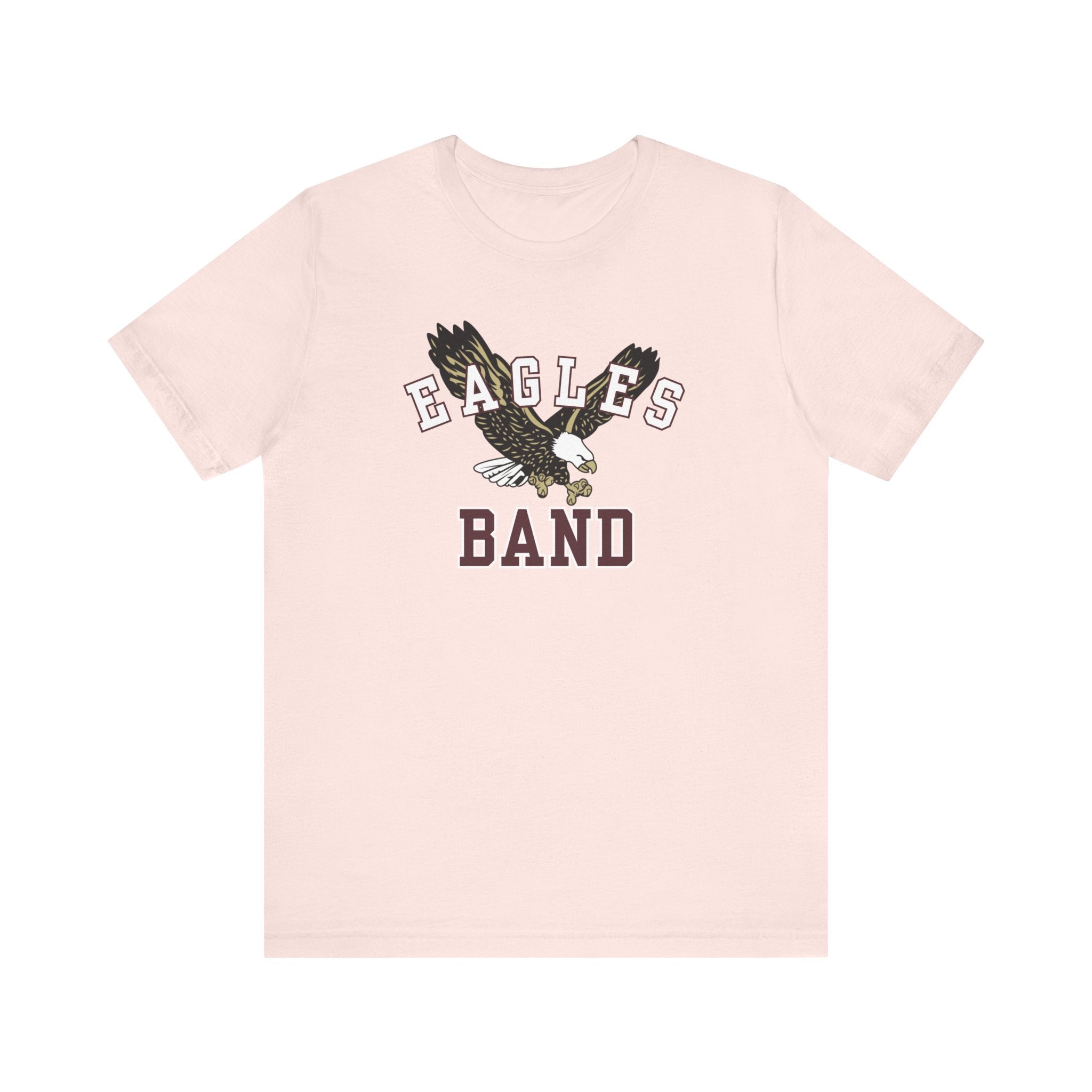 Adult Unisex Flying Band Eagle Graphic Short Sleeve Soft Tee
