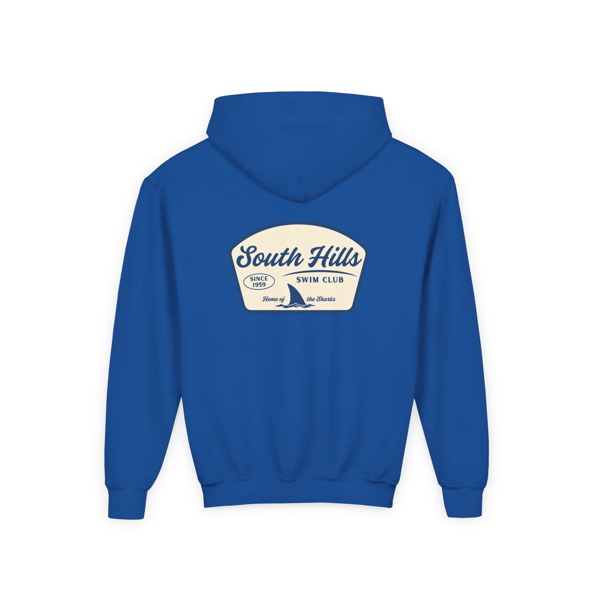 Youth South Hills Swim Club Home of the Sharks Graphic Hoodie