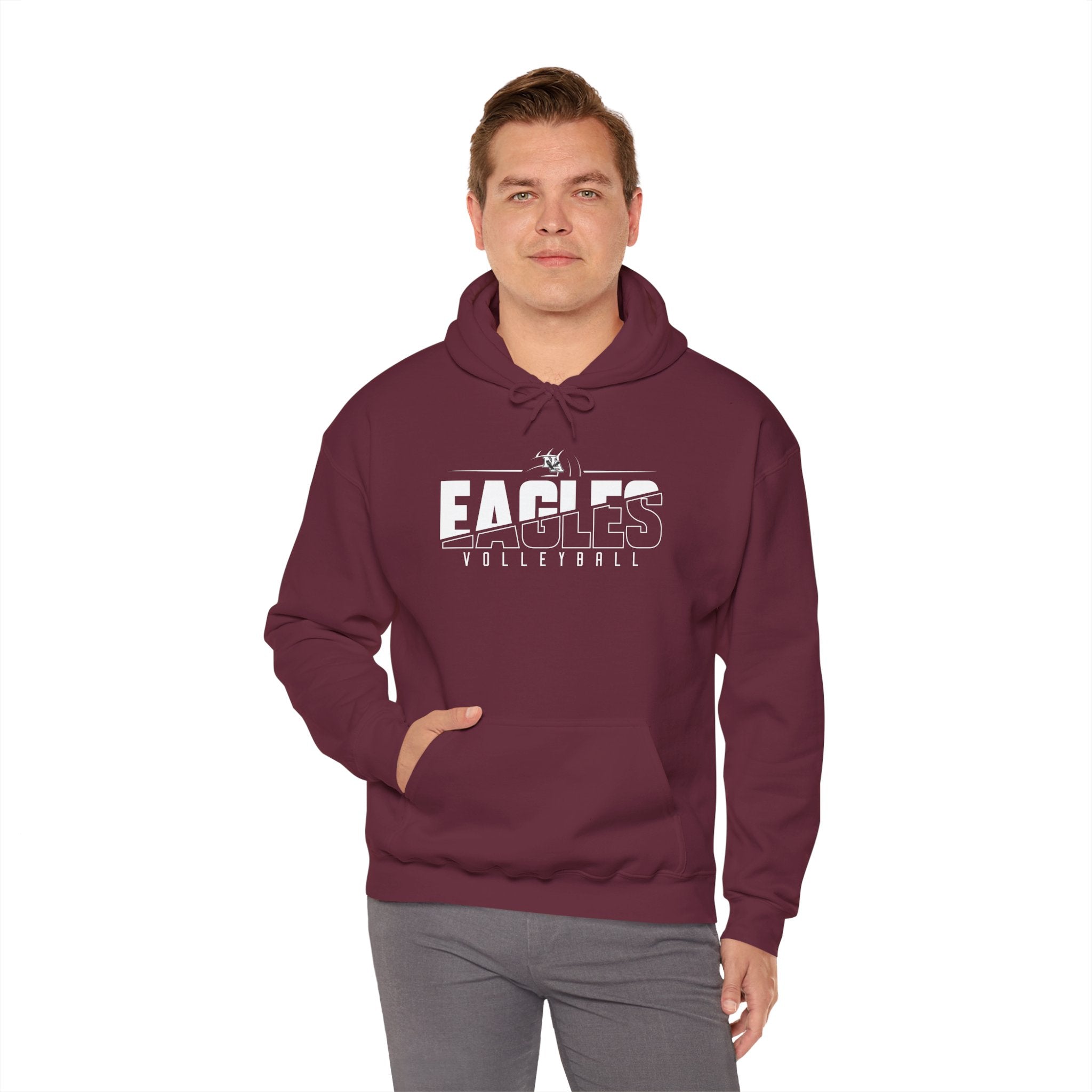 Adult Unisex New Albany Volleyball Power Spike Graphic Hoodie