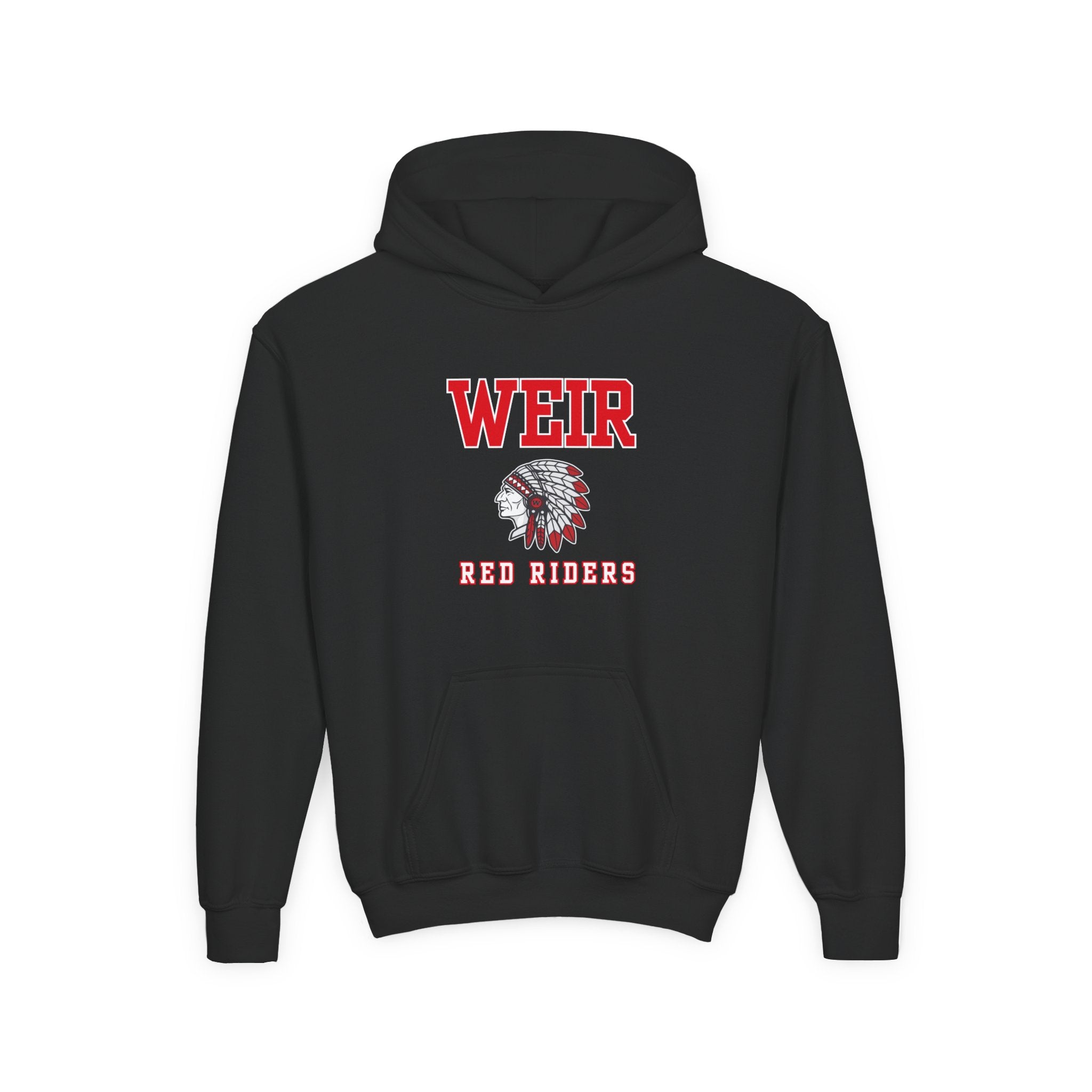 Youth Weir Red Riders Classic Mascot Graphic Hoodie