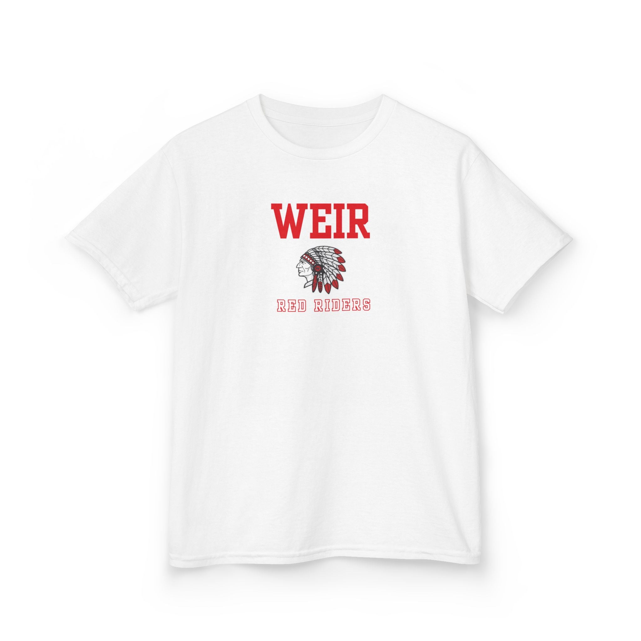 Youth Weir Red Riders Classic Mascot Graphic Short Sleeve Gildan Heavy Tee