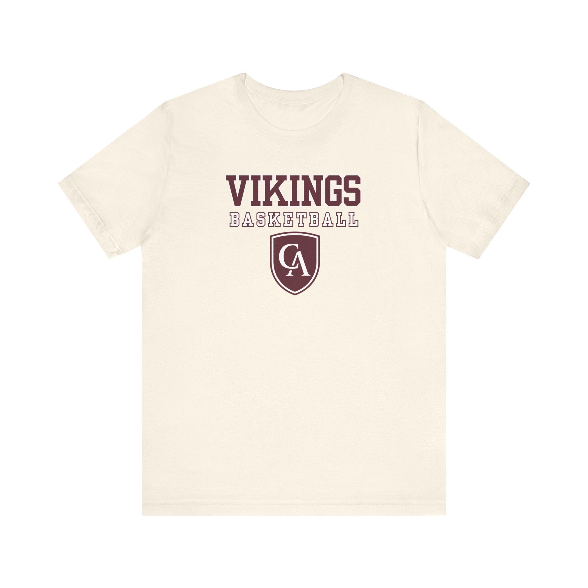 Adult Unisex Columbus Academy Vikings Basketball Graphic Short Sleeve Bella + Canvas Soft Tee