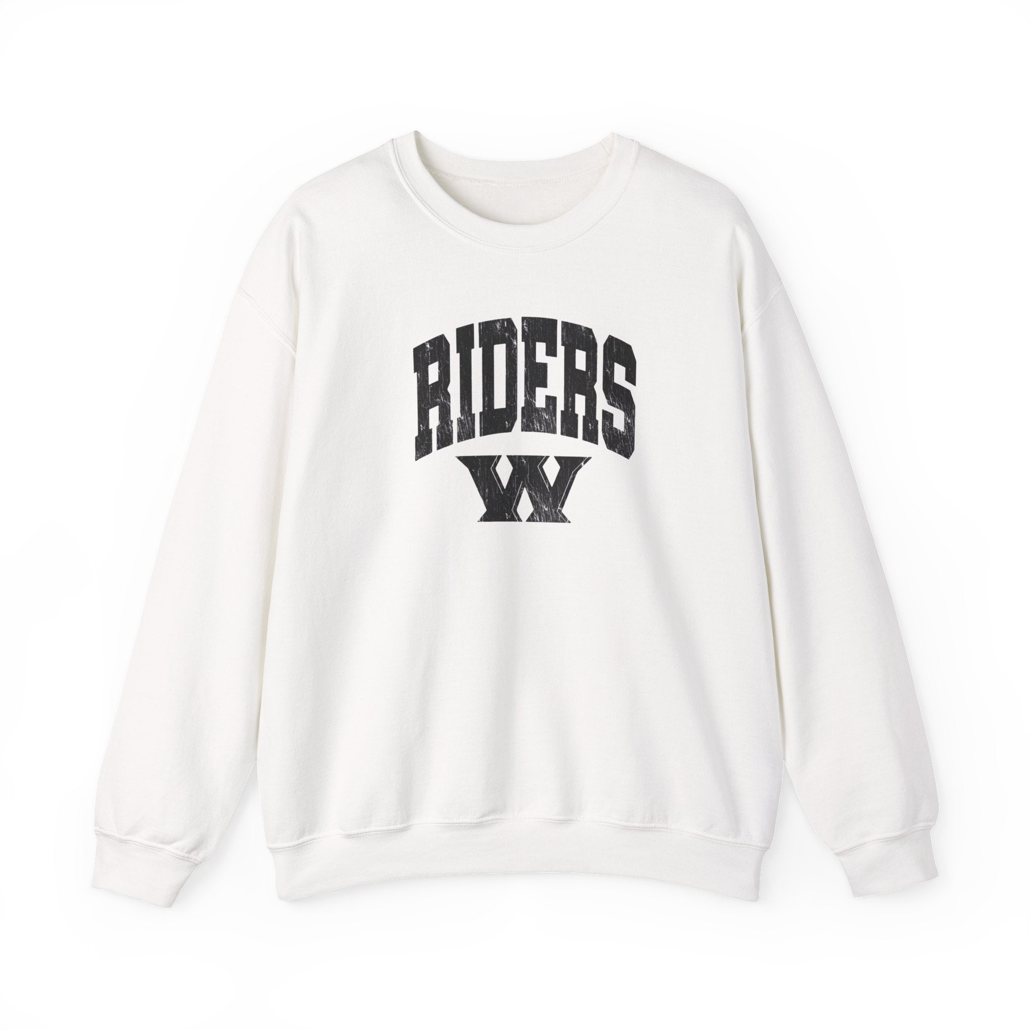 Adult Unisex Riders Arch Vintage Distressed W Graphic Sweatshirt