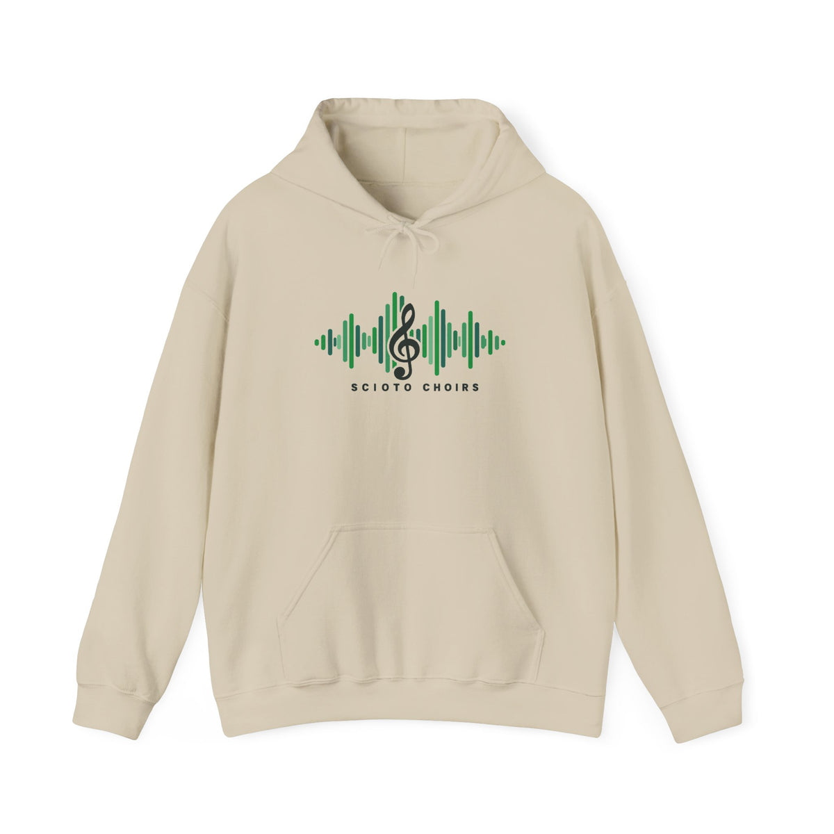 Adult Unisex Dublin Scioto Choirs Sound Wave Graphic Hoodie