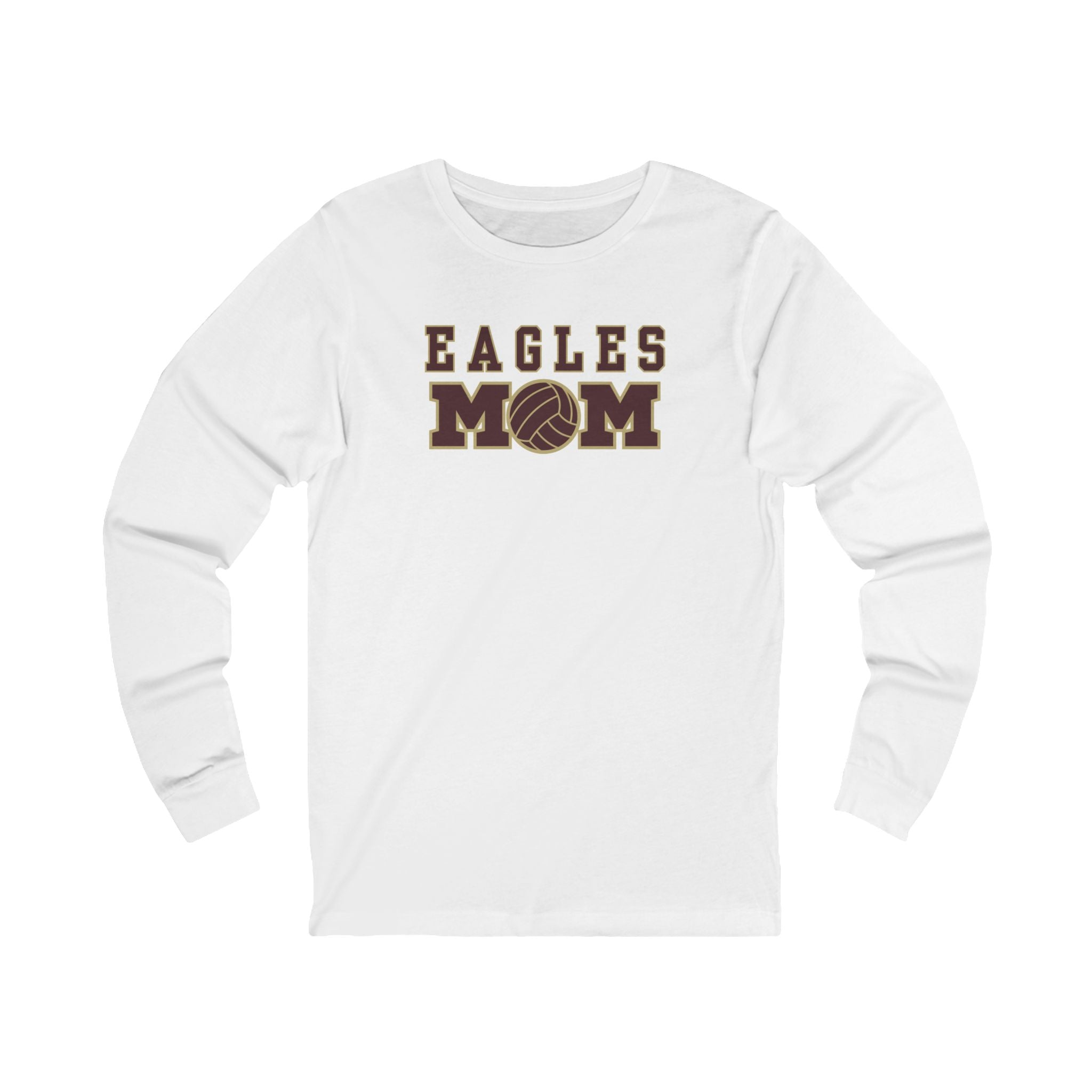 Adult Unisex Eagles Water Polo Mom Graphic Long Sleeve Soft Tee