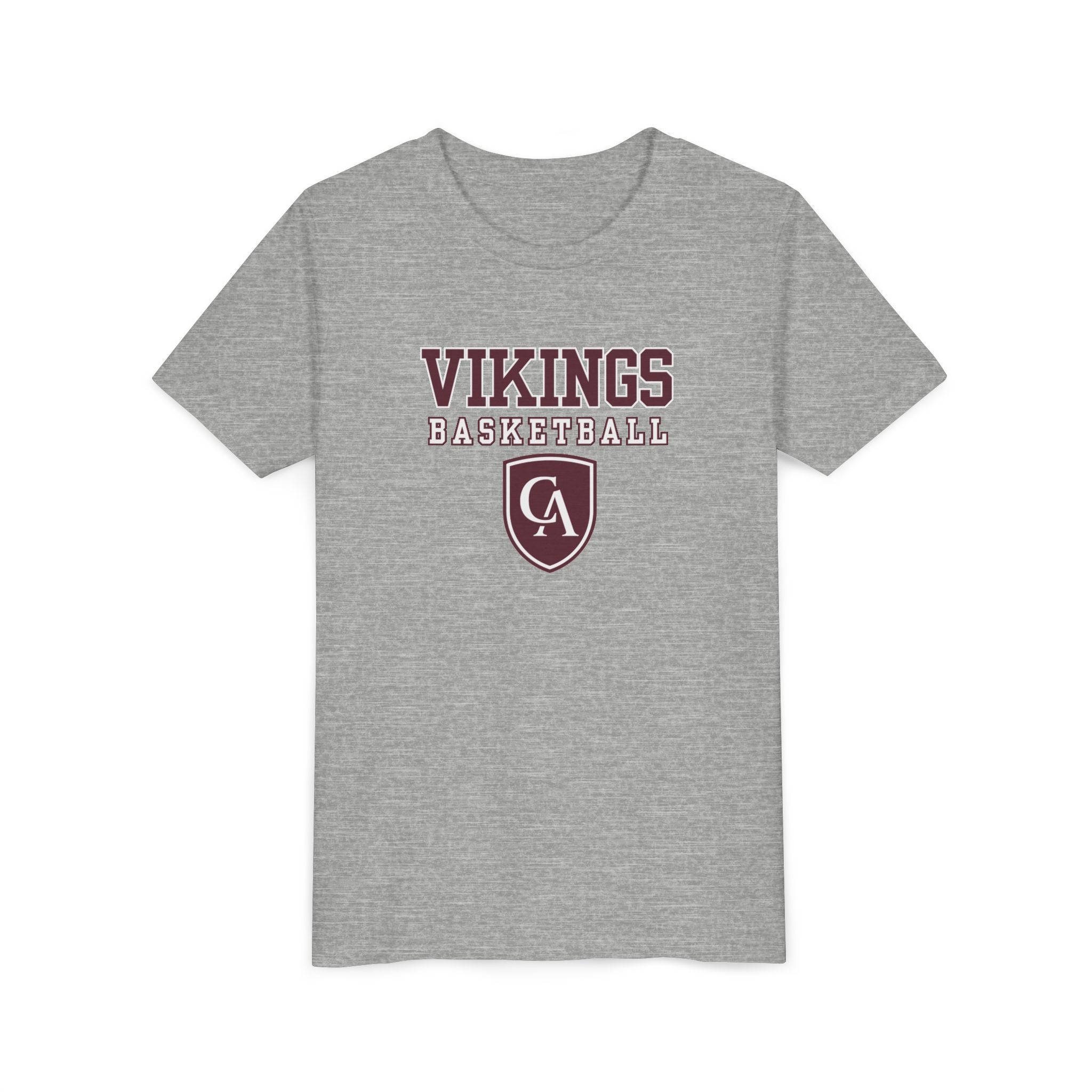 Youth Columbus Academy Vikings Basketball Graphic Short Sleeve Bella + Canvas Soft Tee