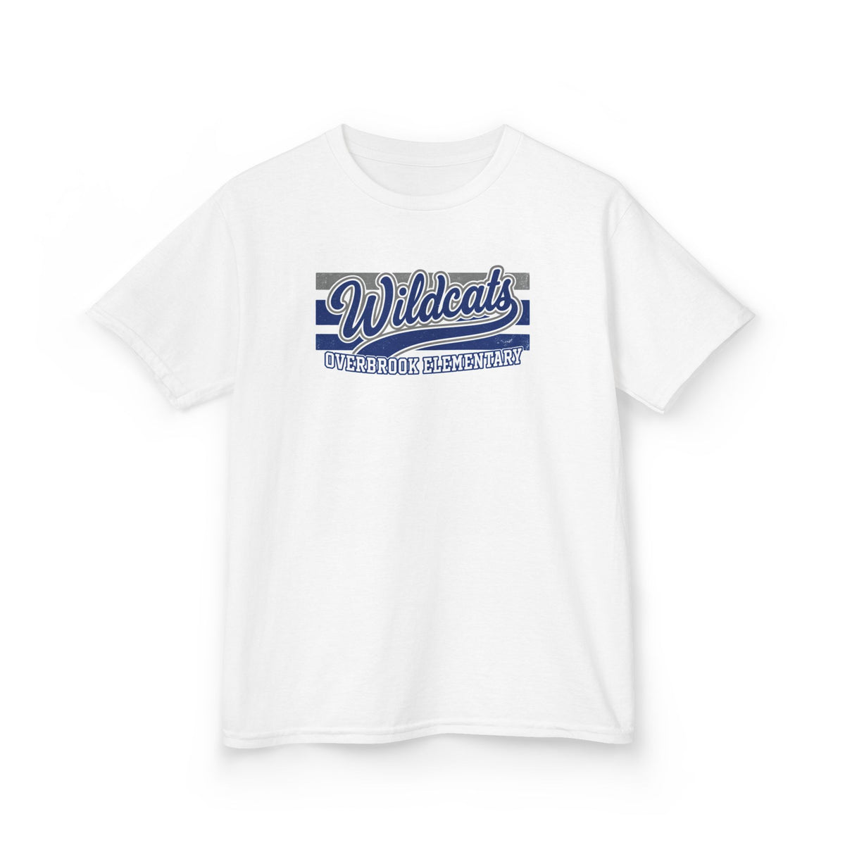 Youth Overbrook Elementary Wildcats Vintage Distressed Spirit Graphic Gildan Classic Tee