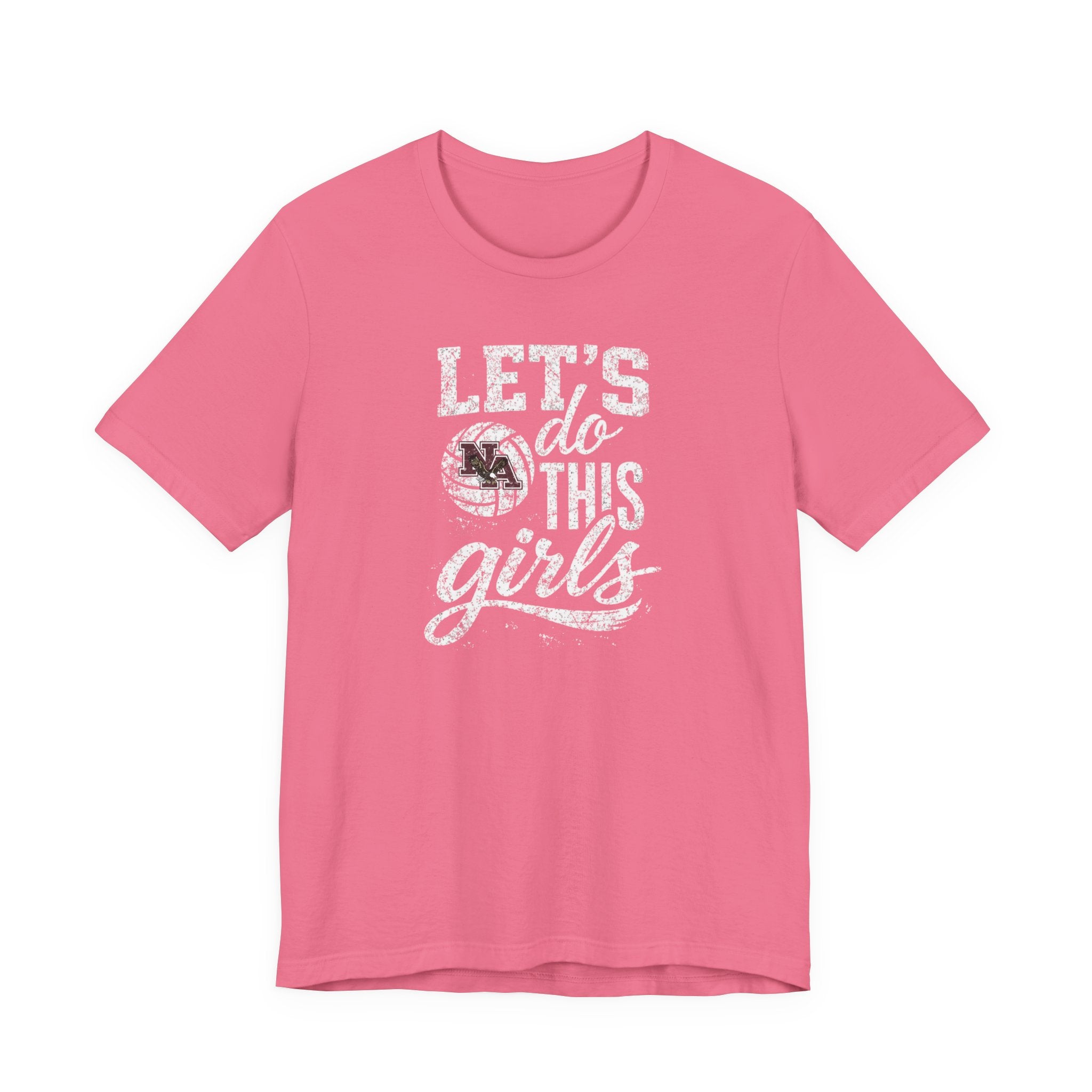 Adult Unisex New Albany Eagles Let's Do This Girls Graphic Short Sleeve Soft Tee