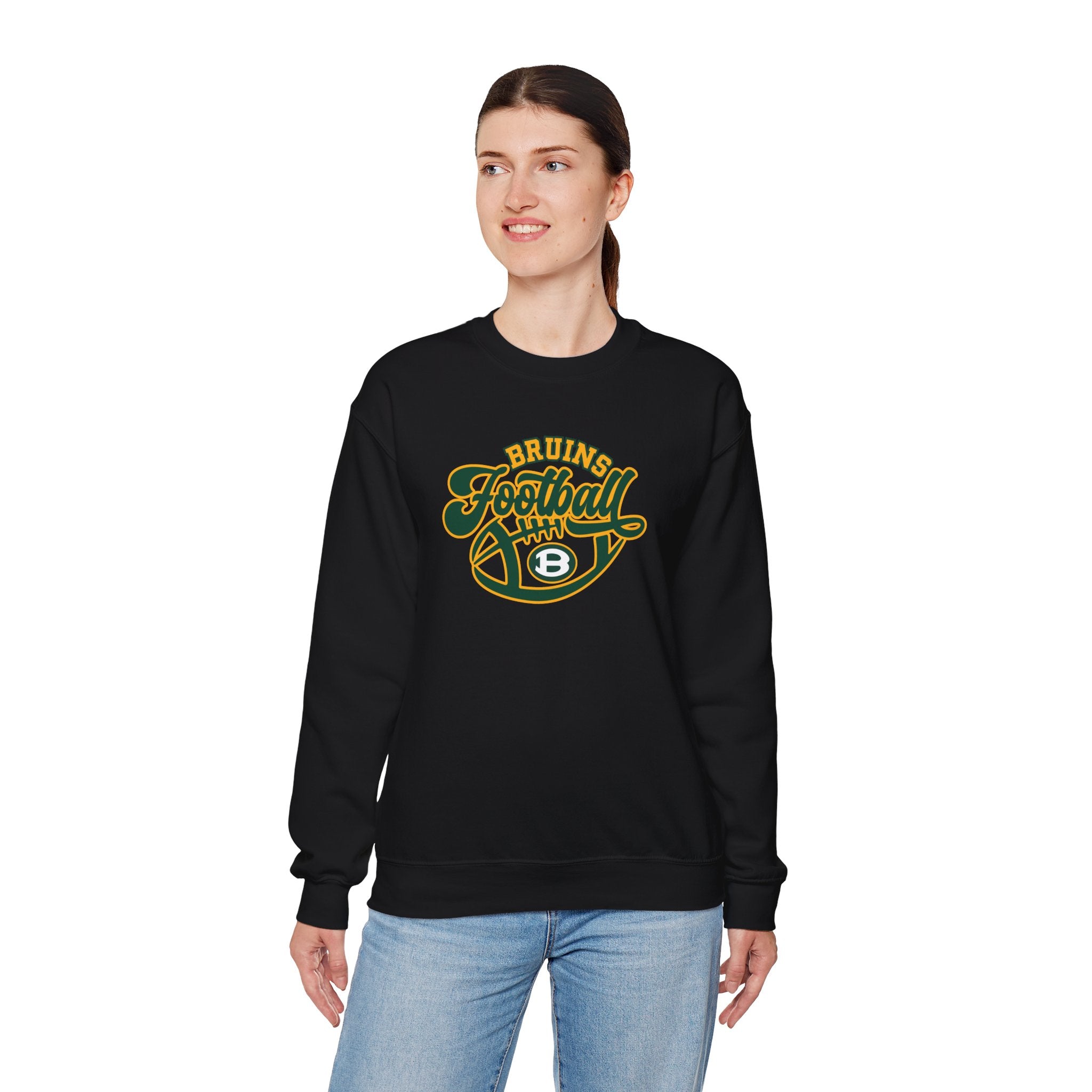Adult Unisex Bruin Script Football Graphic Sweatshirt