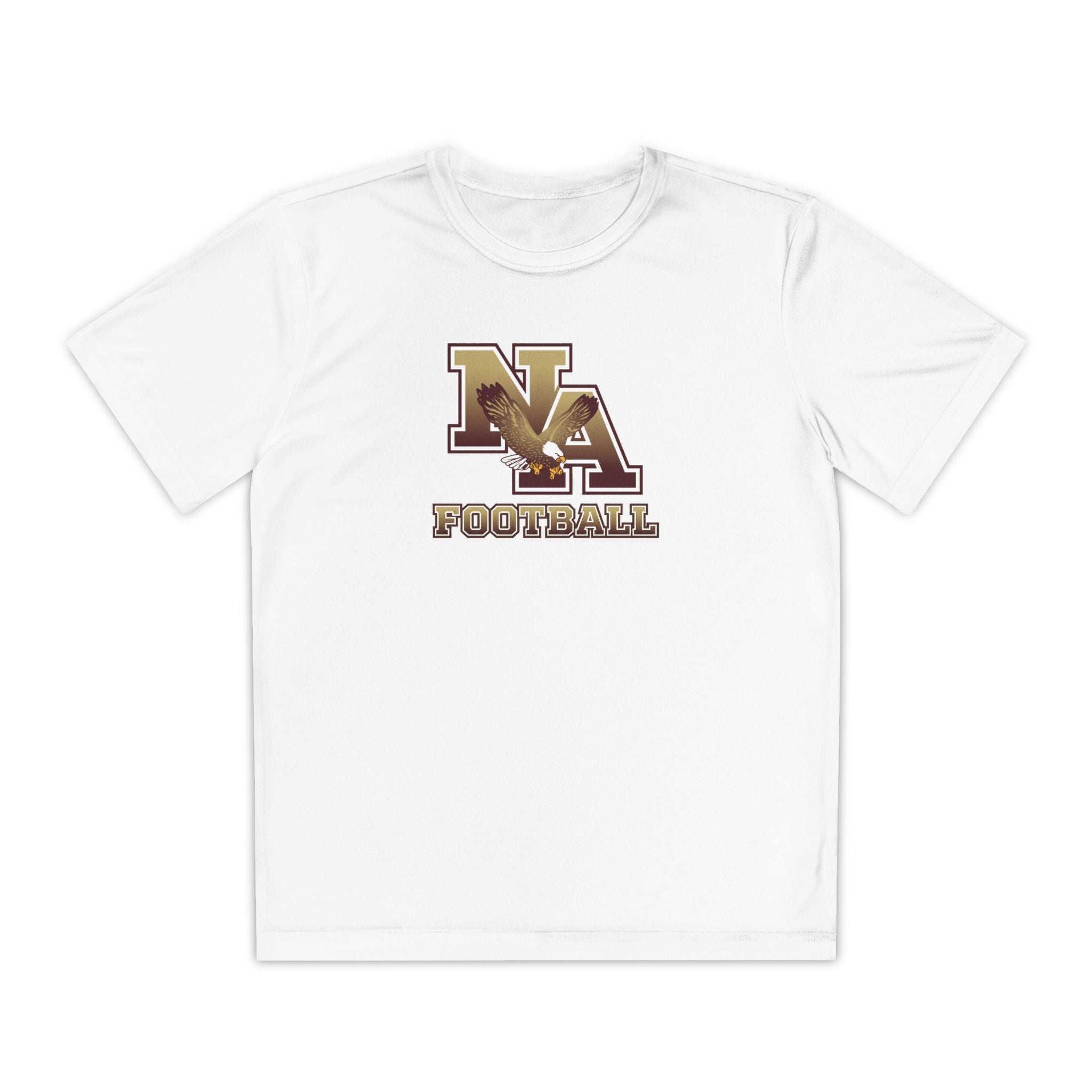 Youth New Albany Ombre Eagle Logo Graphic Sport-Tek Competitor Performance Tee