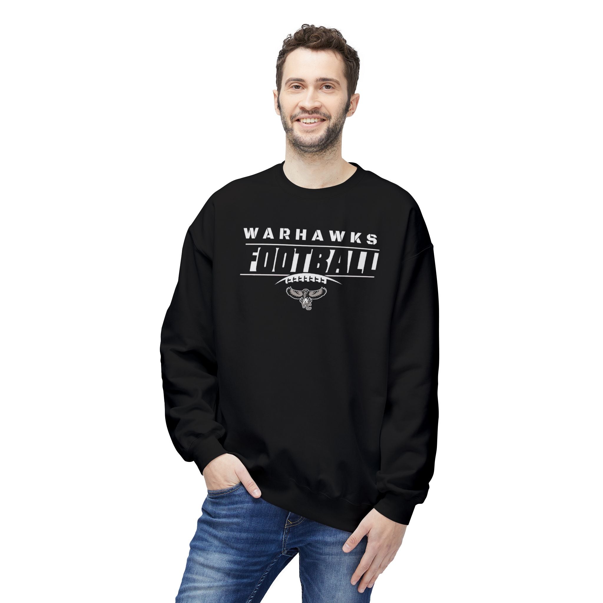 Adult Unisex Warhawks Goal Line Graphic Soft Style Sweatshirt