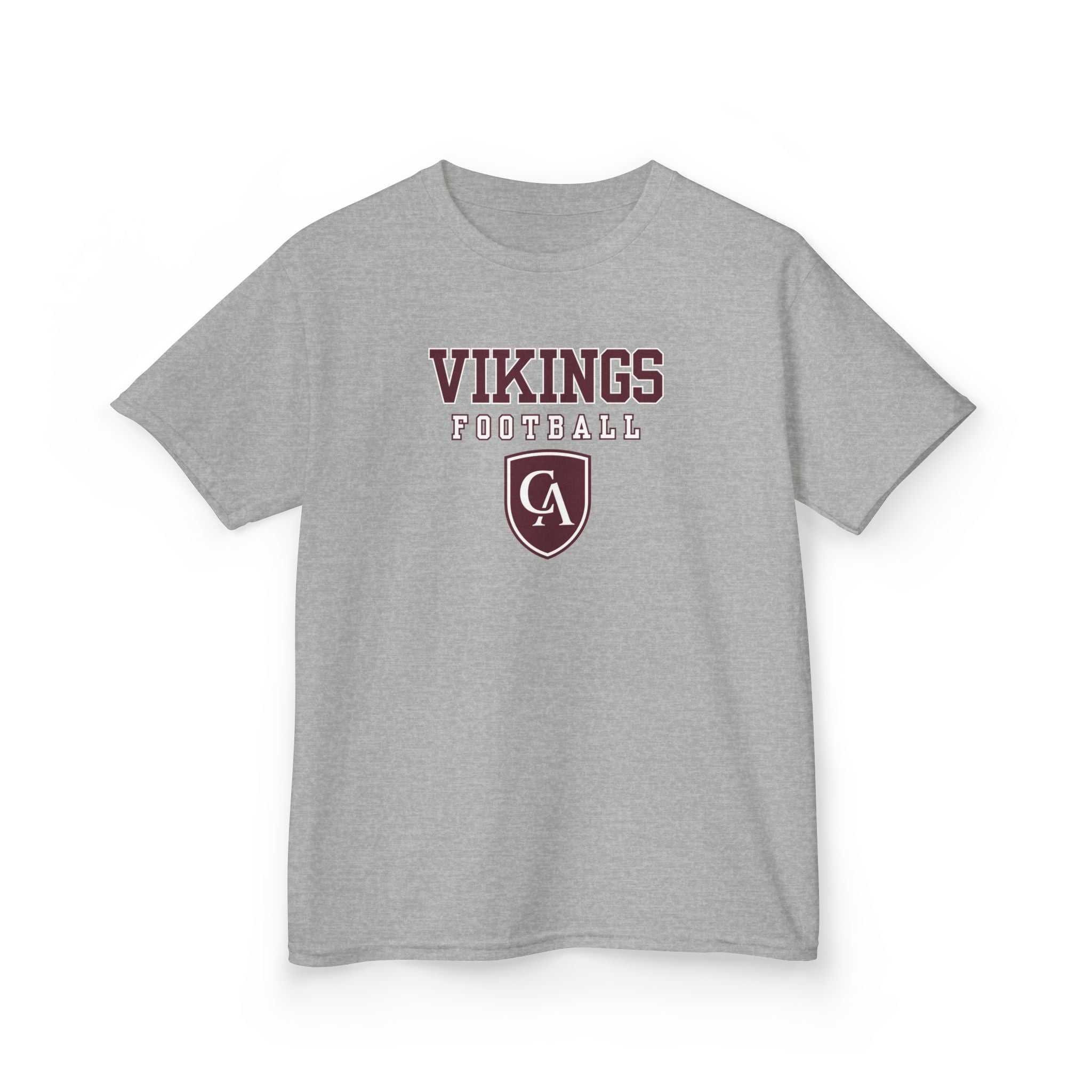 Youth Columbus Academy Vikings Football Graphic Short Sleeve Gildan Heavy Tee