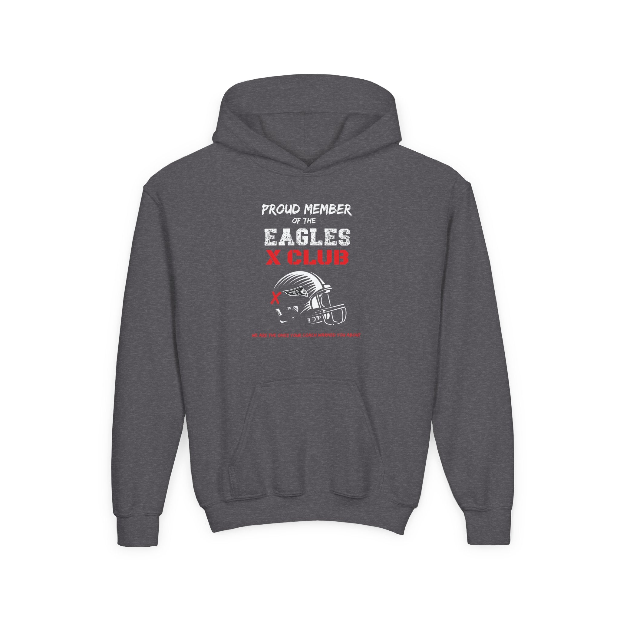 Youth Eagles Red X Club GraphicHoodie