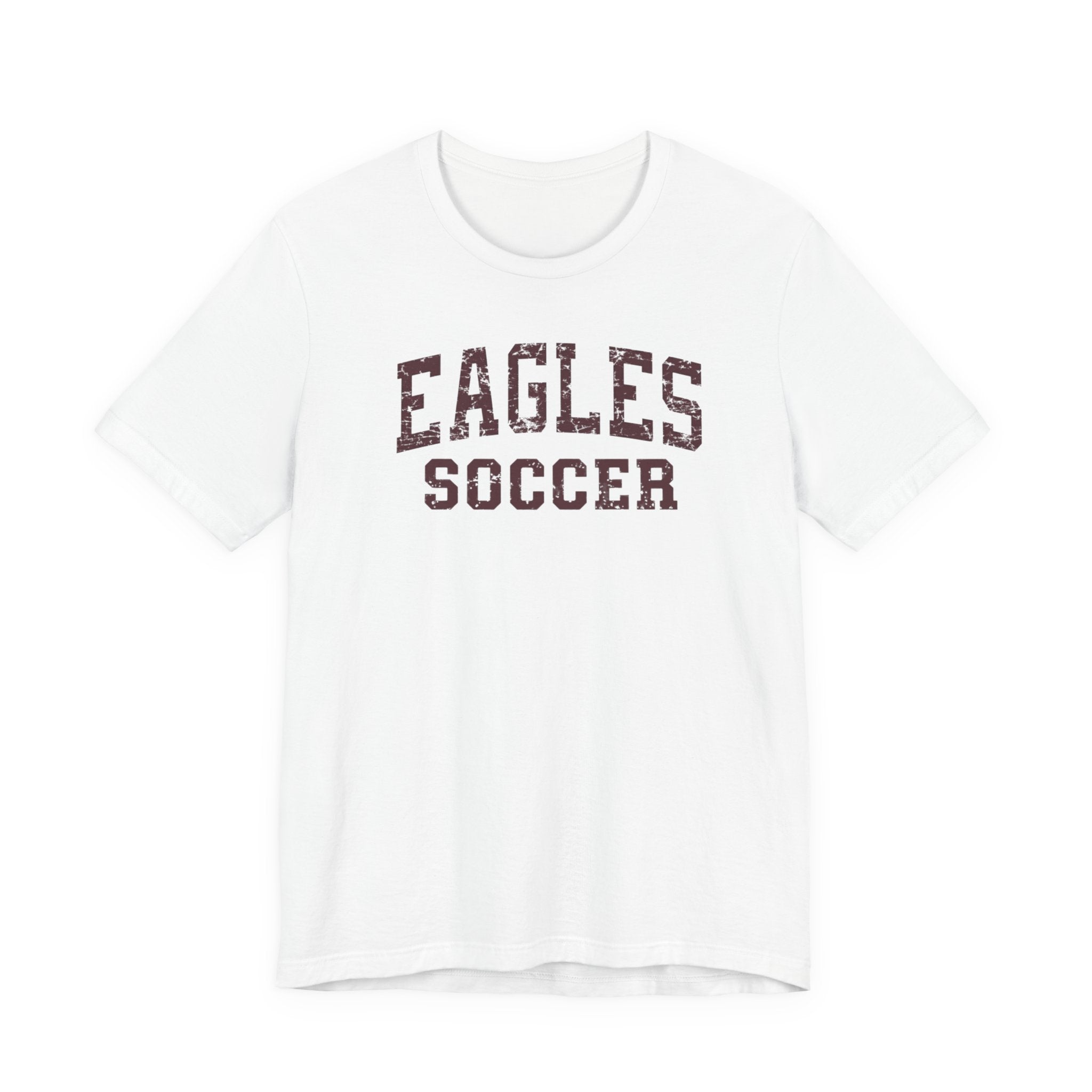 Adult Unisex New Albany Eagles Soccer Vintage Distressed Graphic Short Sleeve Bella + Canvas Soft Tee
