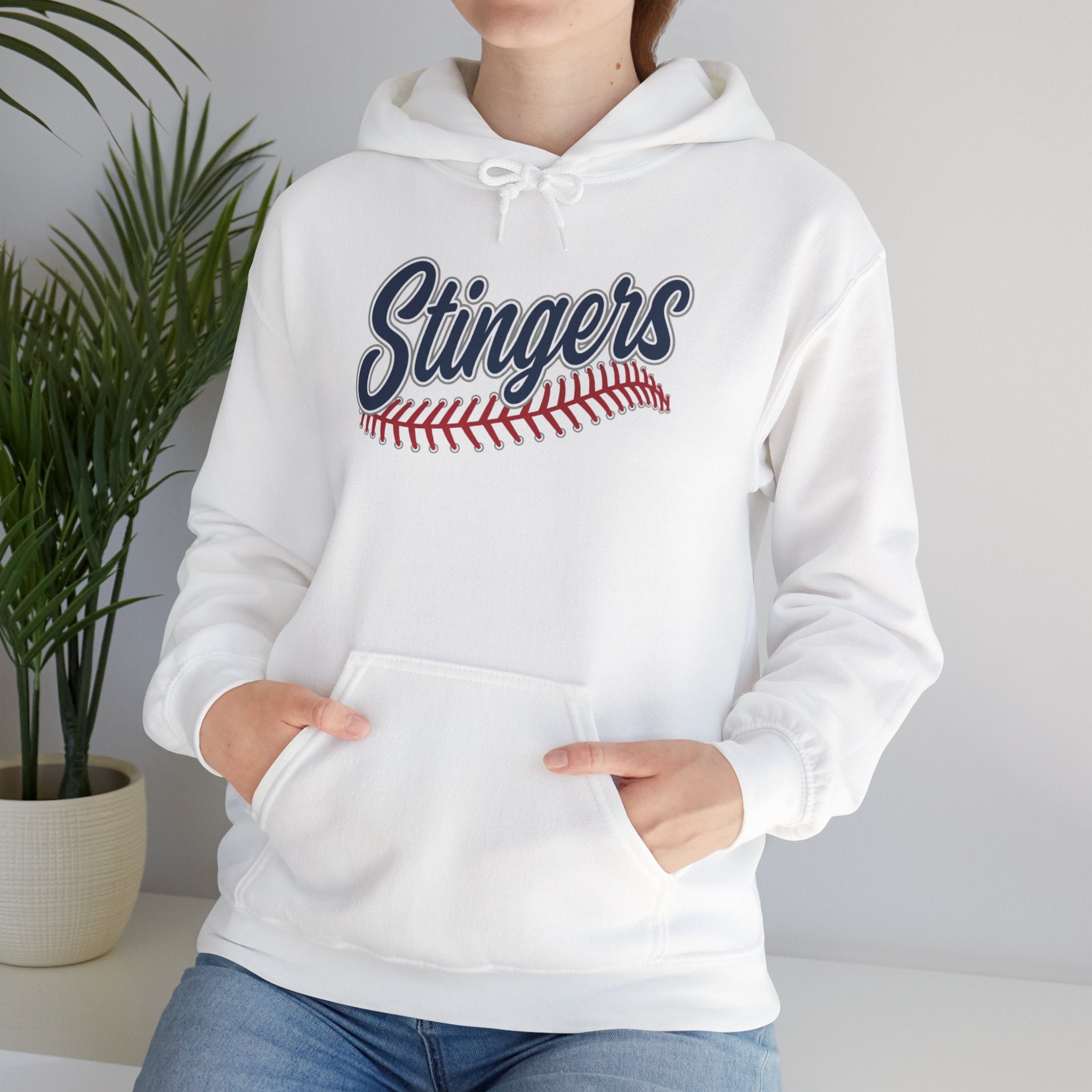 Adult Unisex Stingers Softball Stitches Graphic Hoodie
