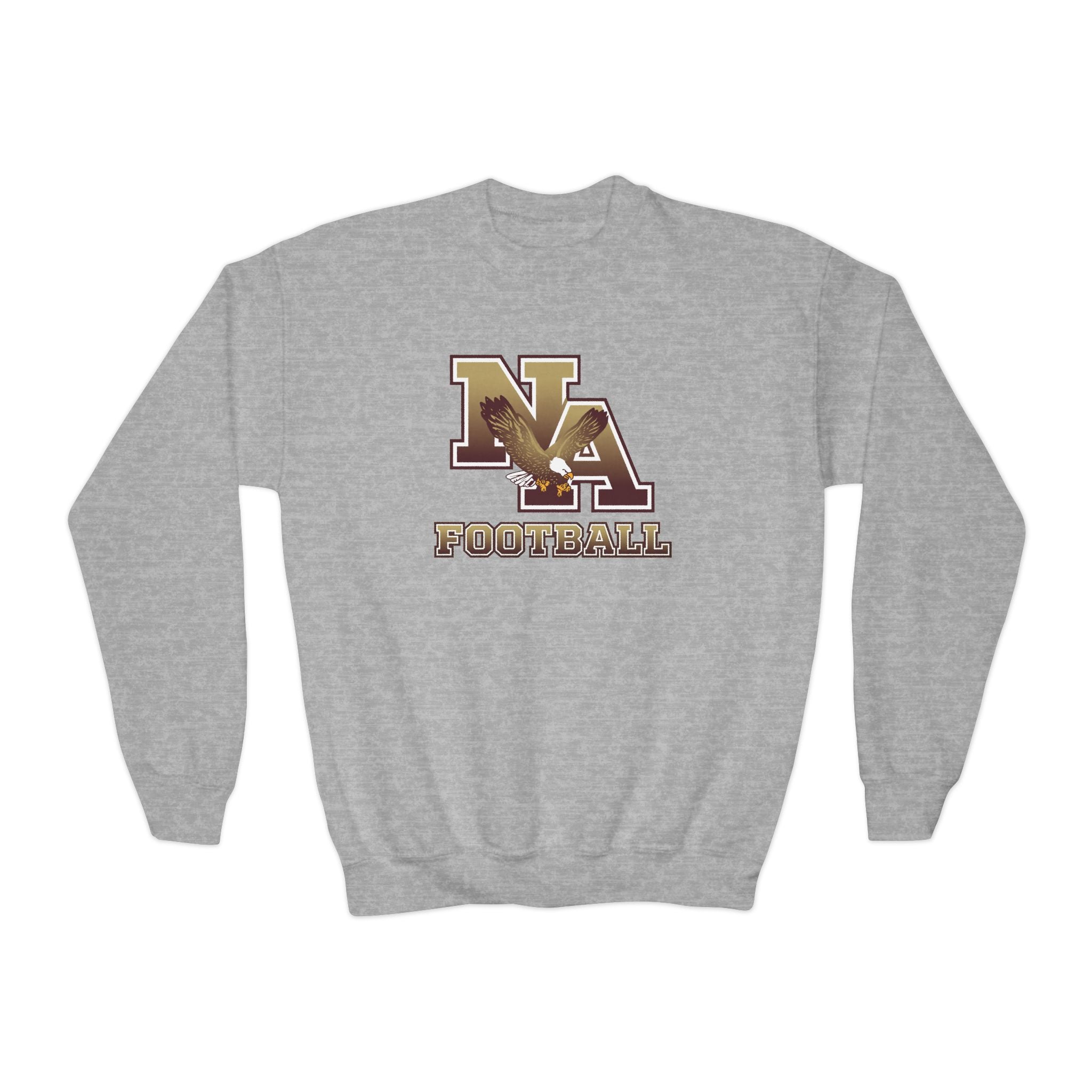 Youth New Albany Ombre Eagle Logo Graphic Gildan Heavy Blend Sweatshirt
