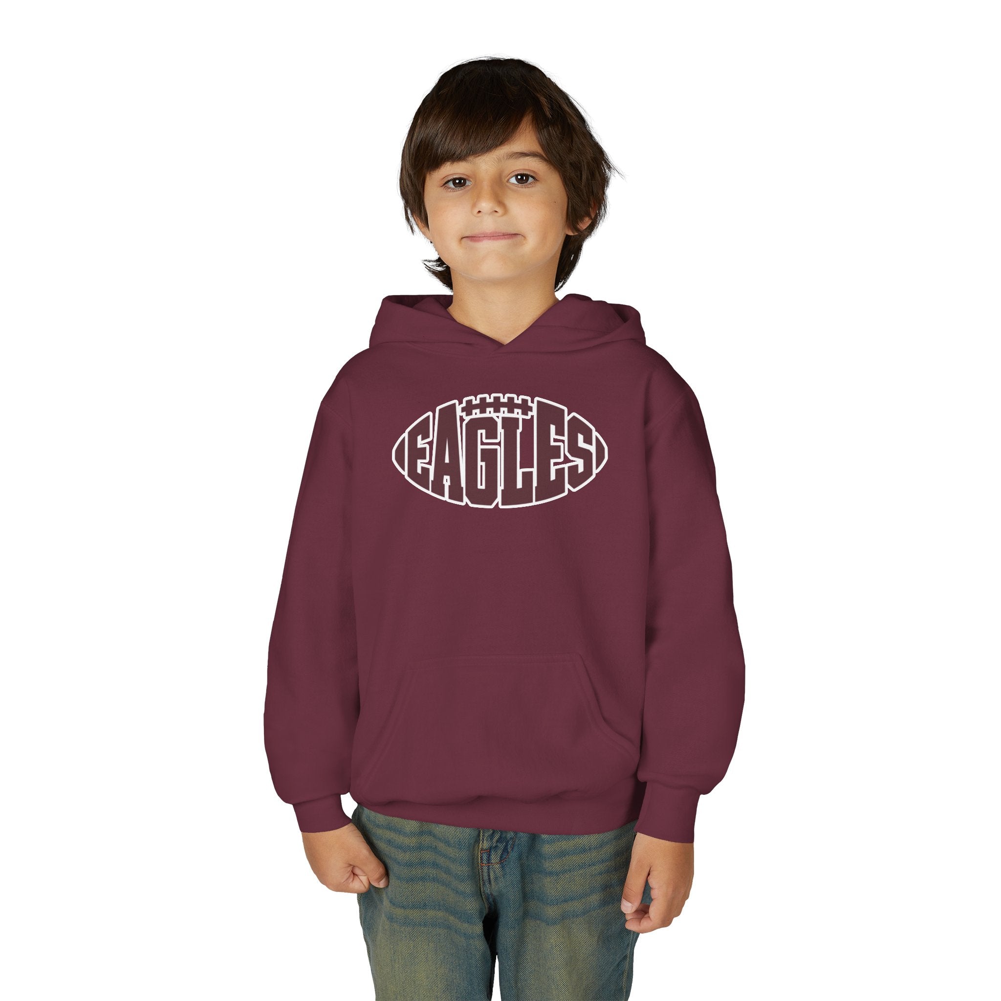 Youth New Albany Football Eagle Ball Graphic Hoodie