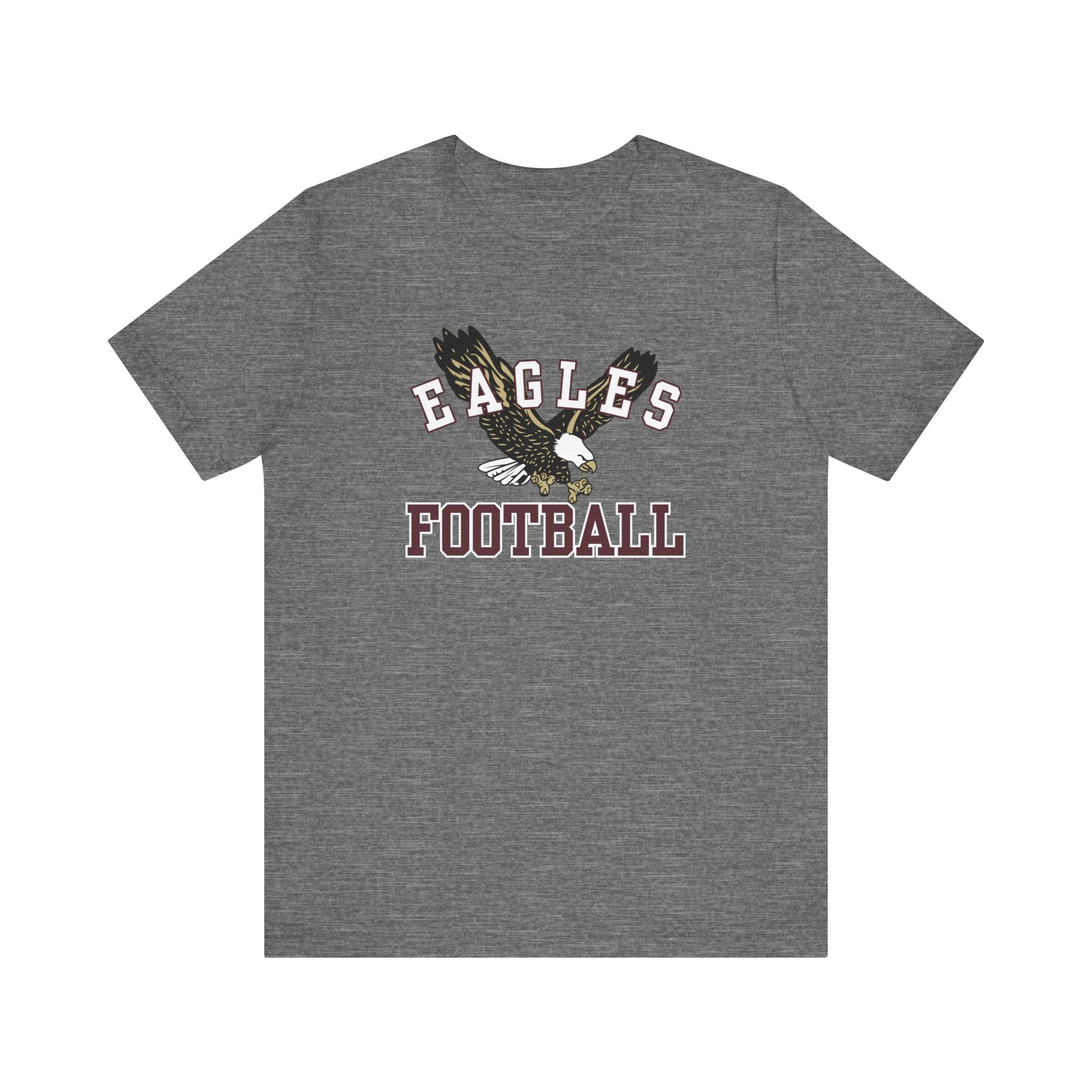 Adult Unisex Flying Football Eagle Graphic Short Sleeve Soft Tee