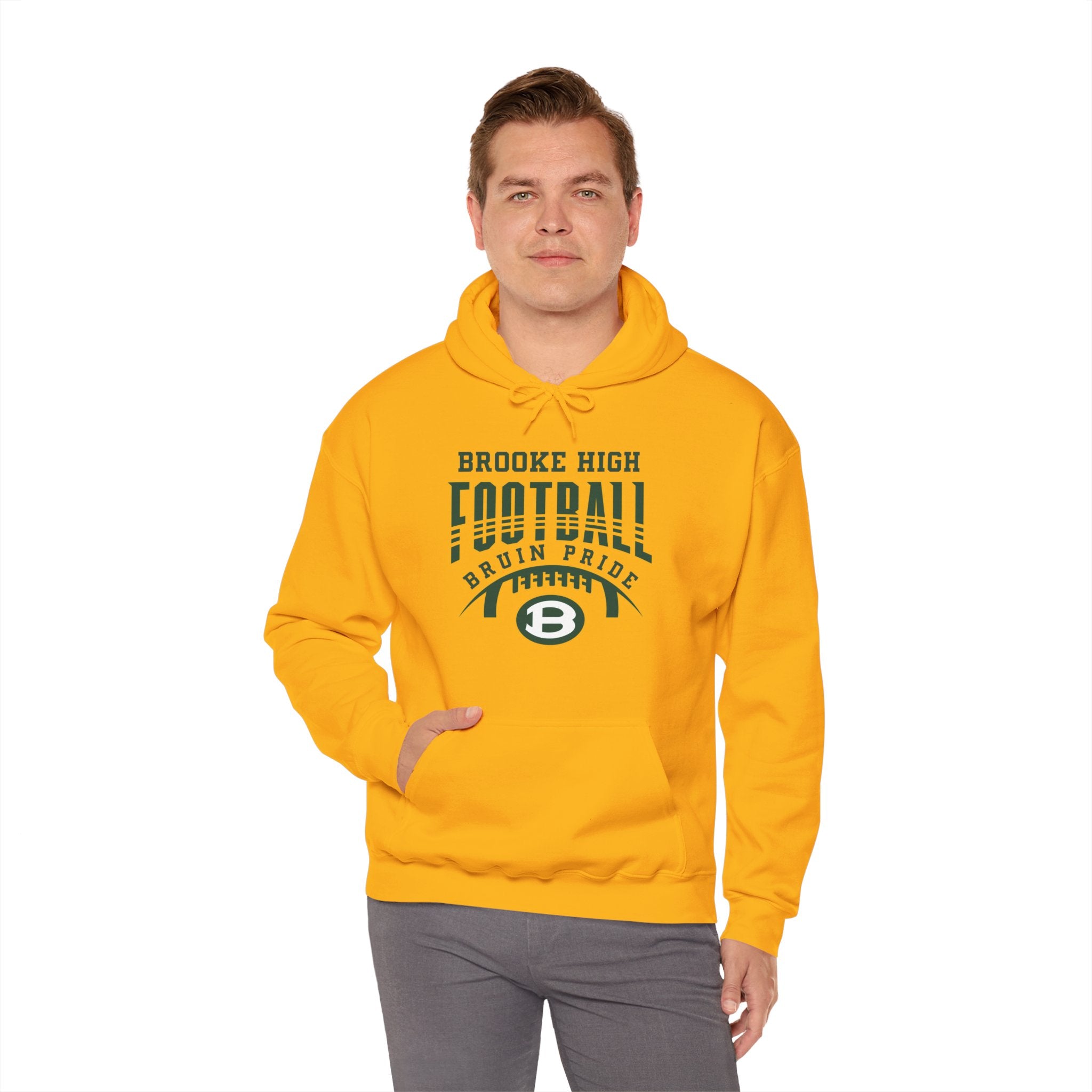 Adult Unisex Bruin Pride Football Graphic Hoodie