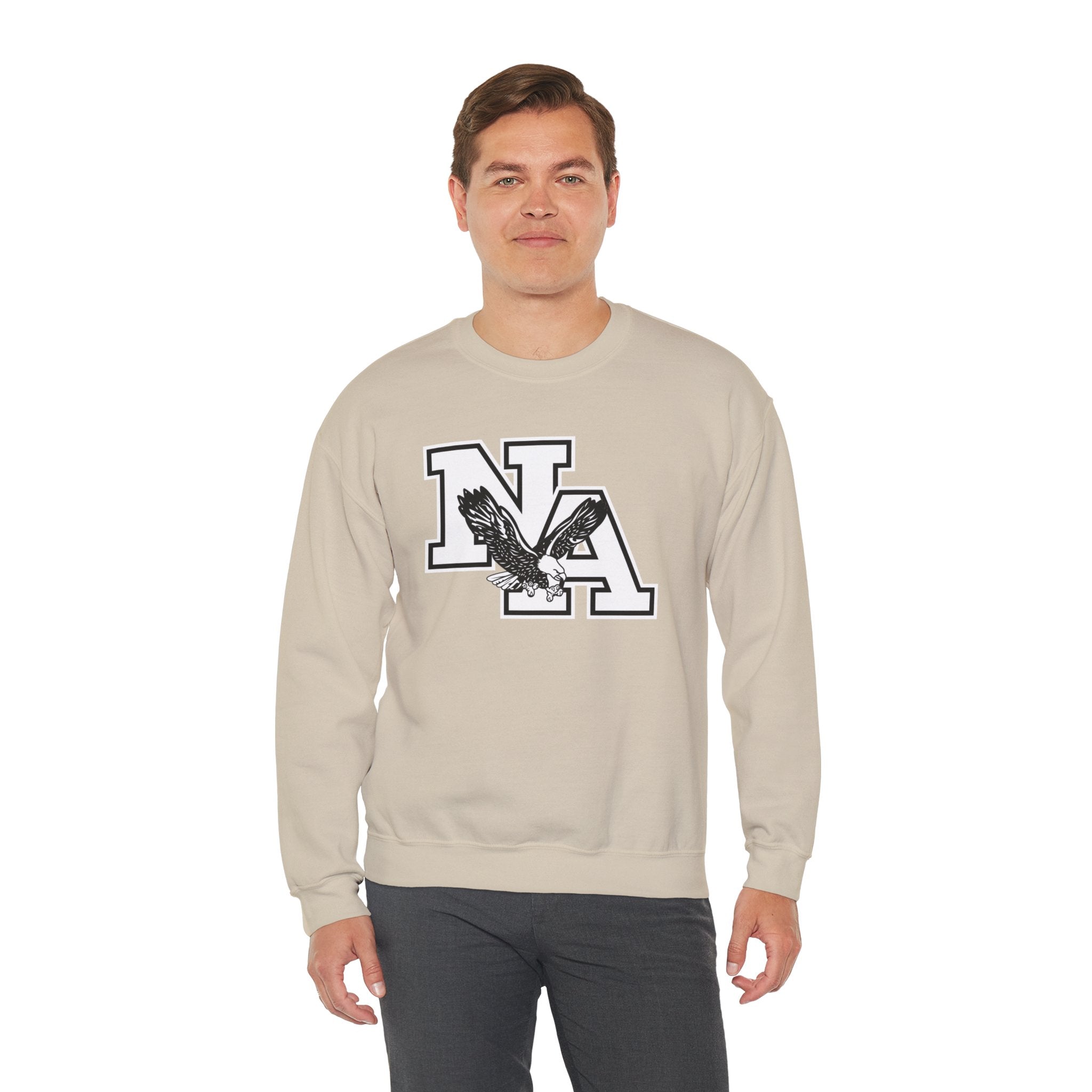 Adult Unisex Classic White and Black Logo Graphic Sweatshirt