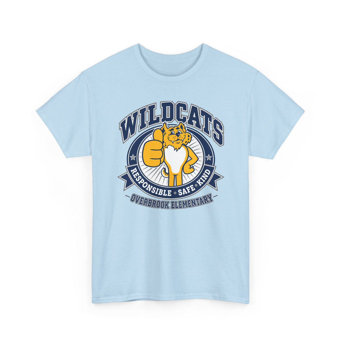 Adult Unisex Overbrook Elementary Wildcat Way Graphic Gildan Classic Tee