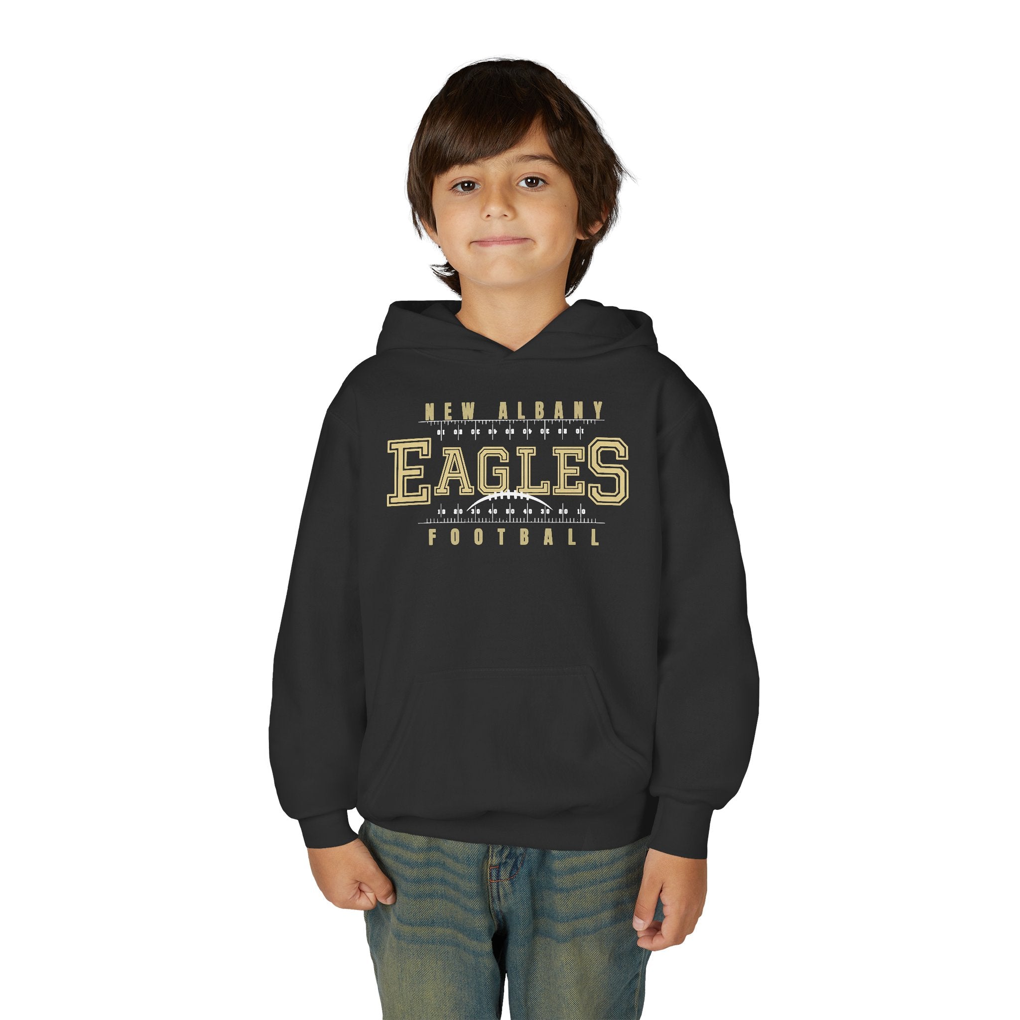Youth New Albany Football Defend the Field Graphic Hoodie