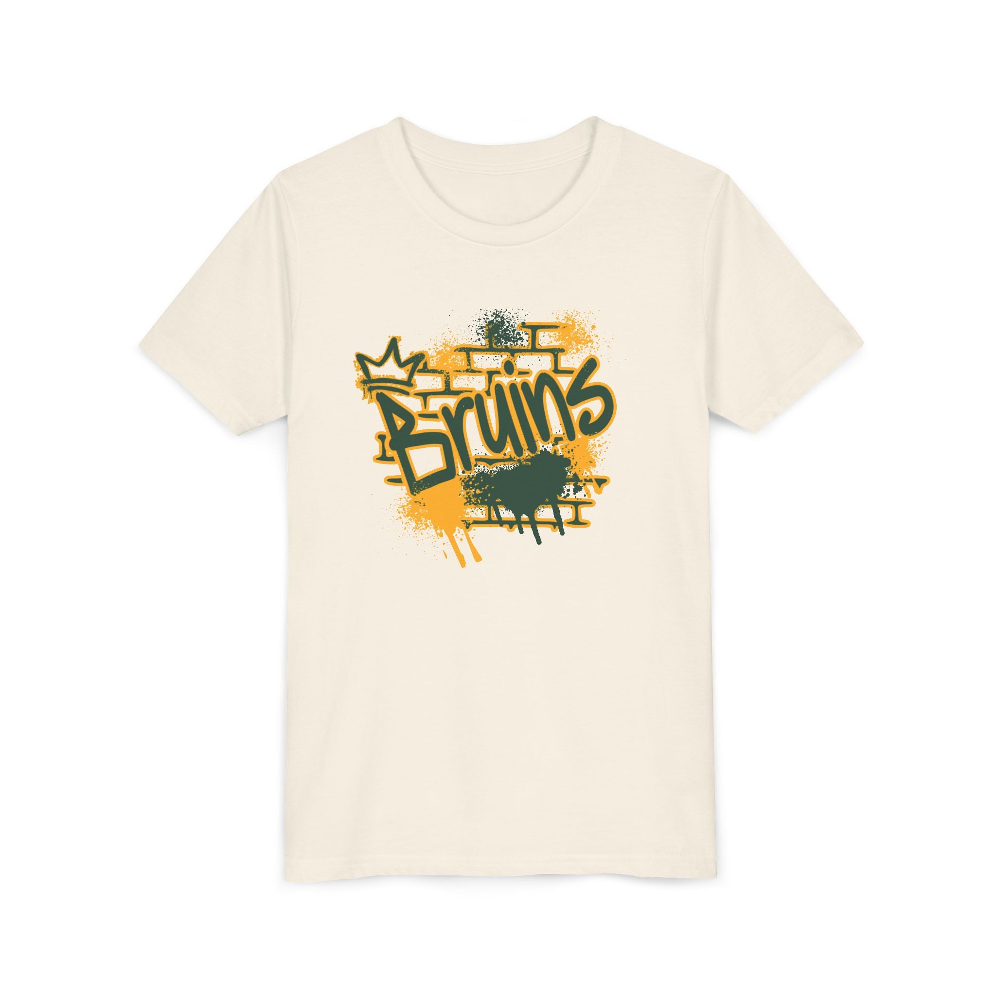 Youth Bruins Spray Painted Spirit Graphic Short Sleeve Soft Tee