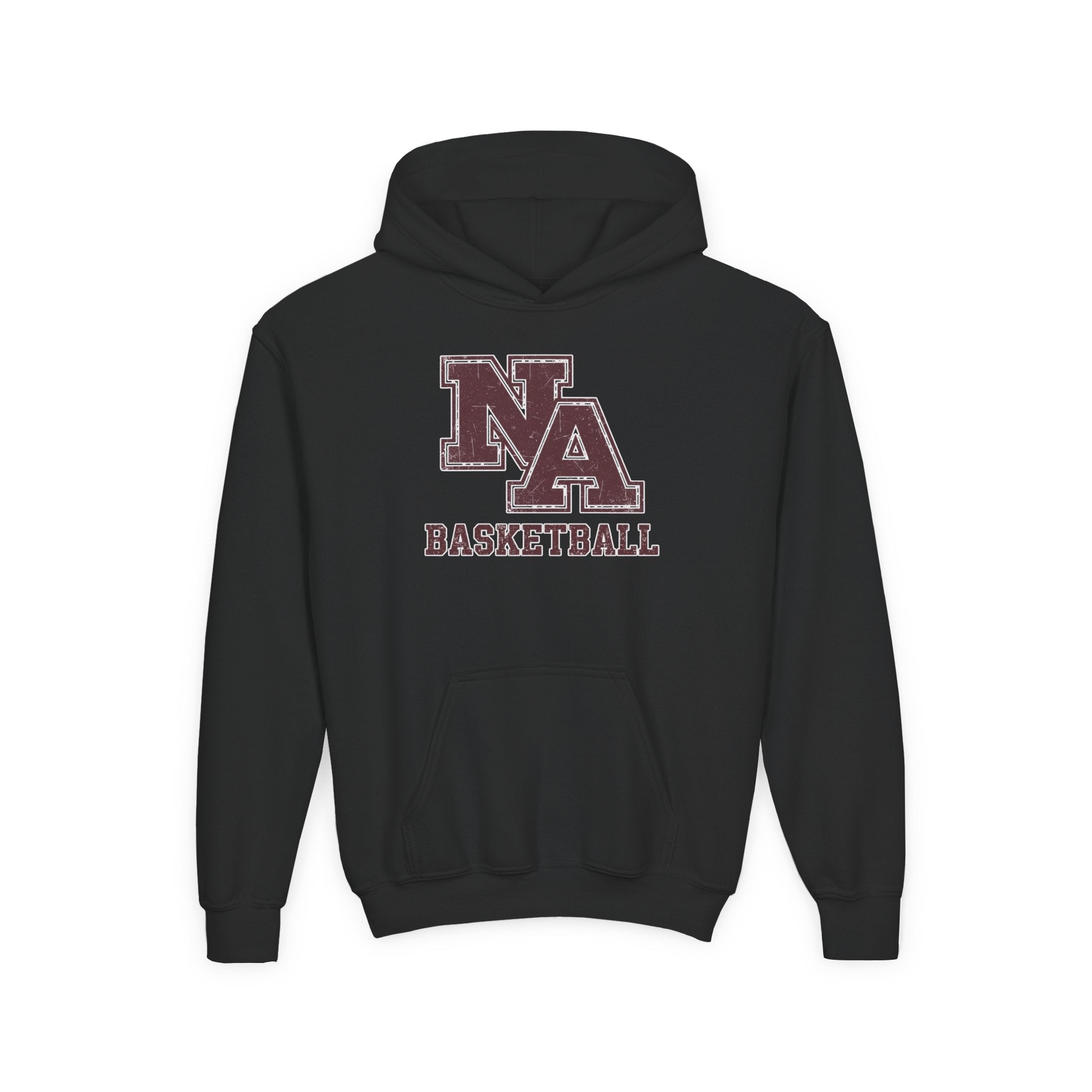 Youth New Albany Basketball Vintage Vibe Logo Graphic Hoodie
