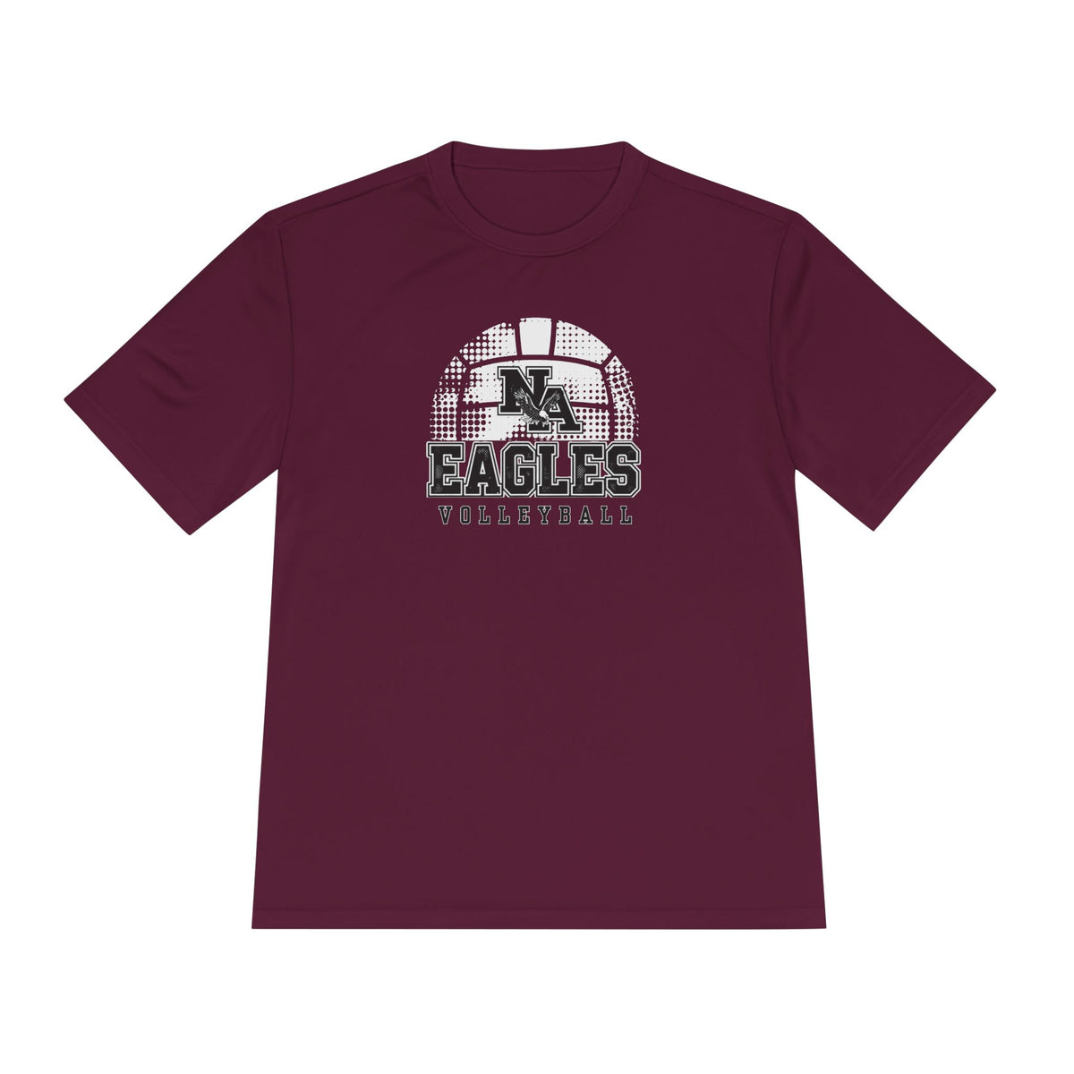 Adult Unisex New Albany Eagles Spike it Graphic Sport-Tek Competitor Performance Tee
